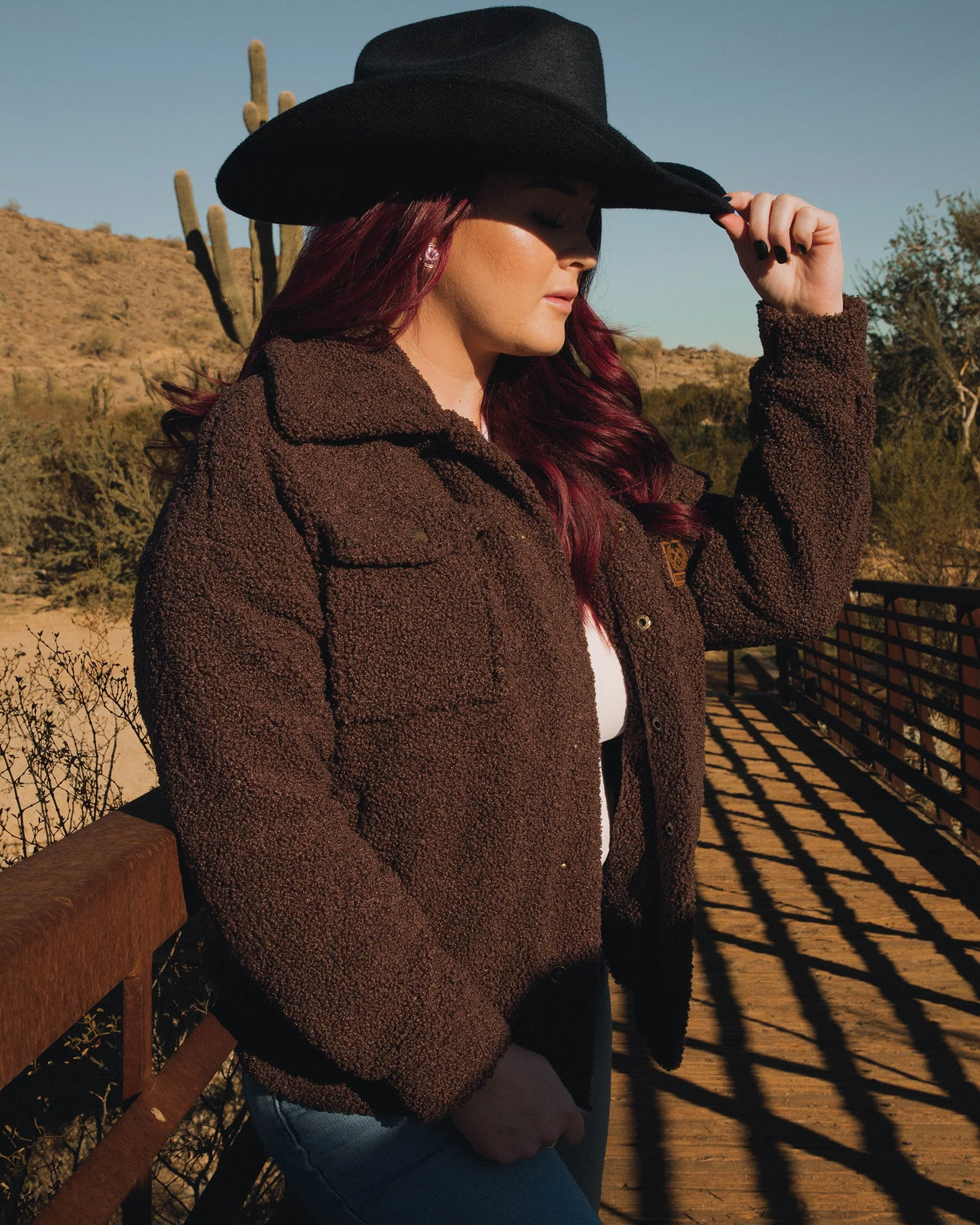 Women's Cheyenne Sherpa Jacket - Brown - Image 4