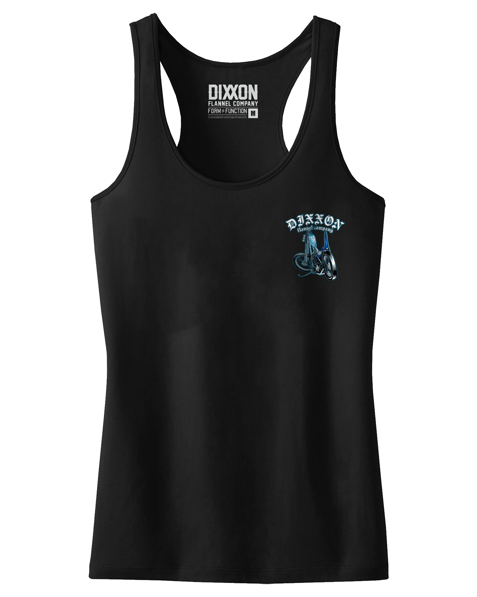 Women's Classic Chopper Fitted Tank - Black - Image 2