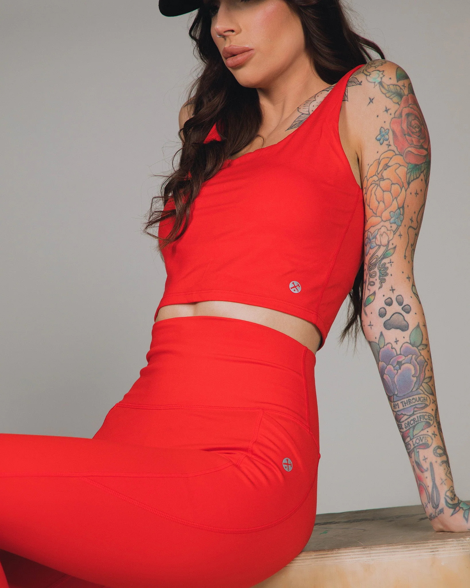 Women's Classic Crop Top - Red - Image 3