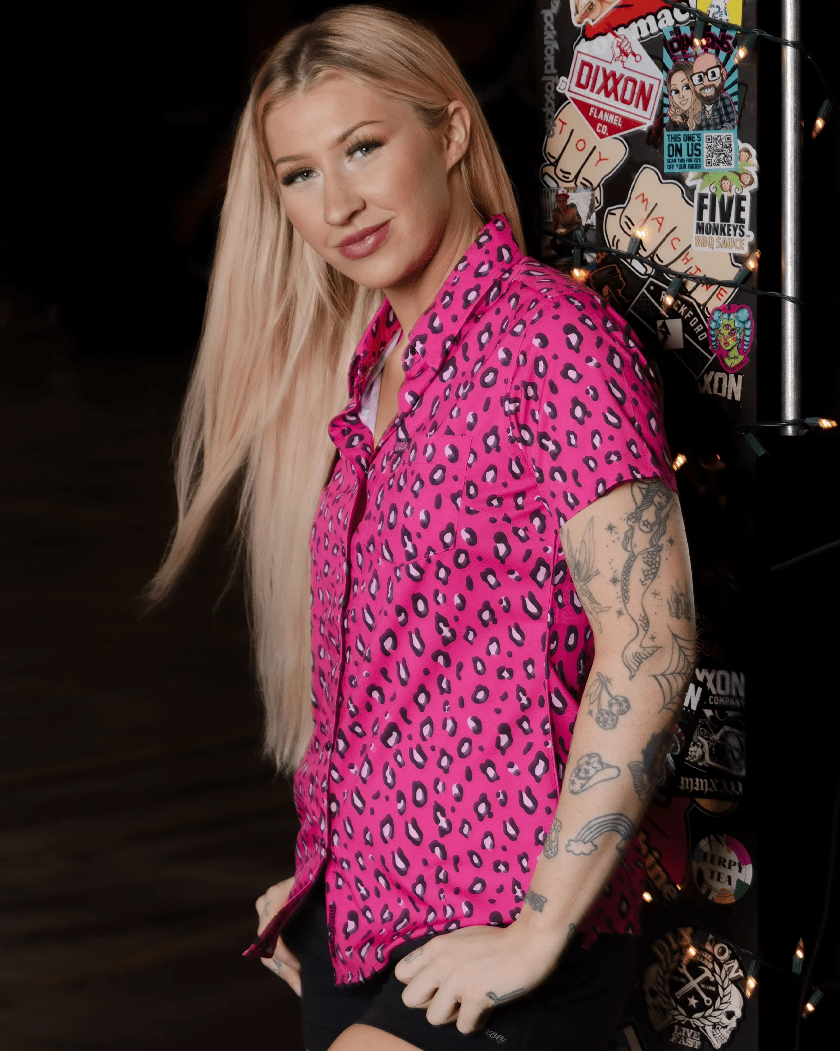 Women's Cougar Hunter Party Shirt - Pink - Image 9