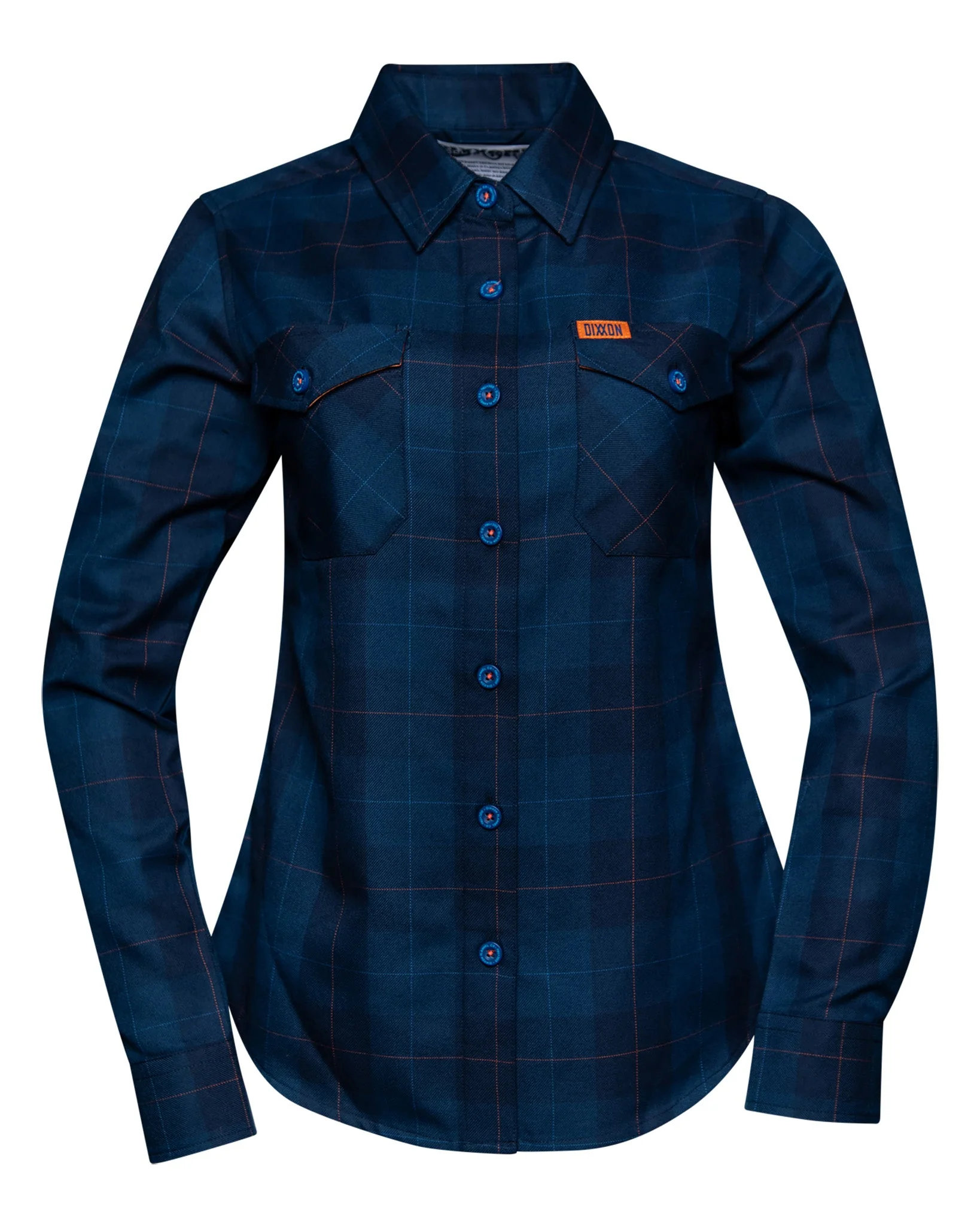 Women's DDC + TRU (Draplin) Flannel - Never-Ending Navy - Image 2