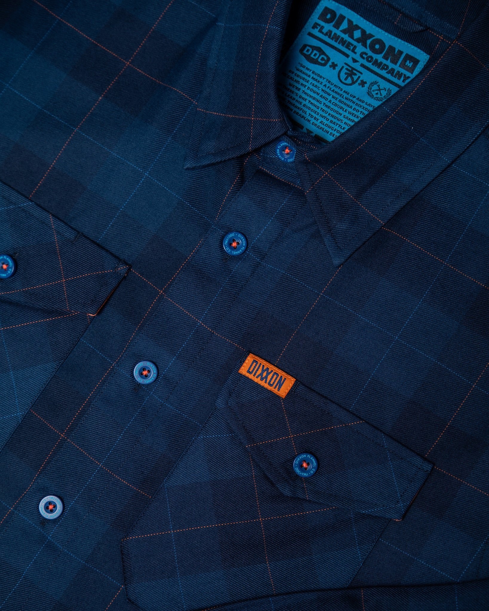 Women's DDC + TRU (Draplin) Flannel - Never-Ending Navy - Image 4