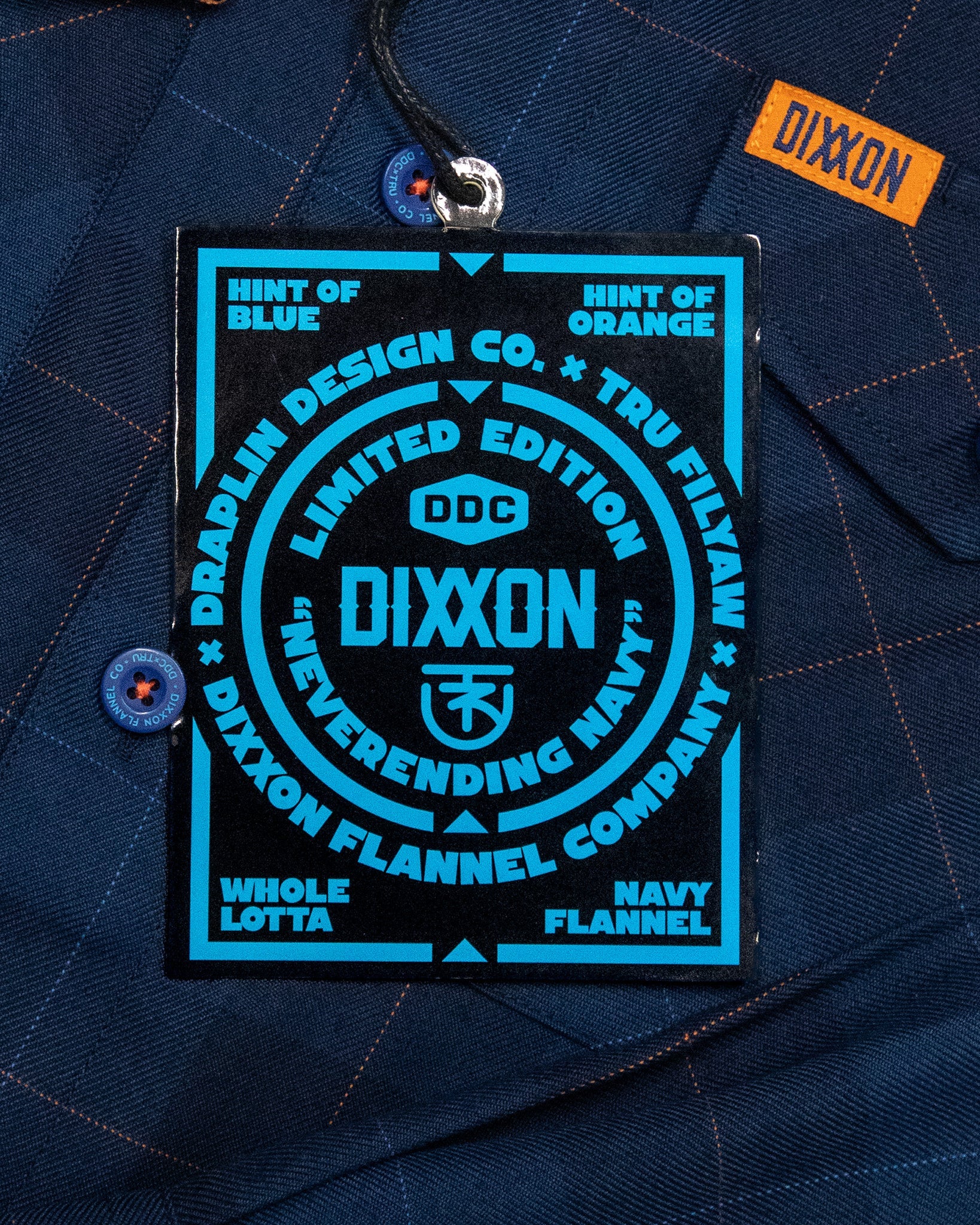 Women's DDC + TRU (Draplin) Flannel - Never-Ending Navy - Image 5