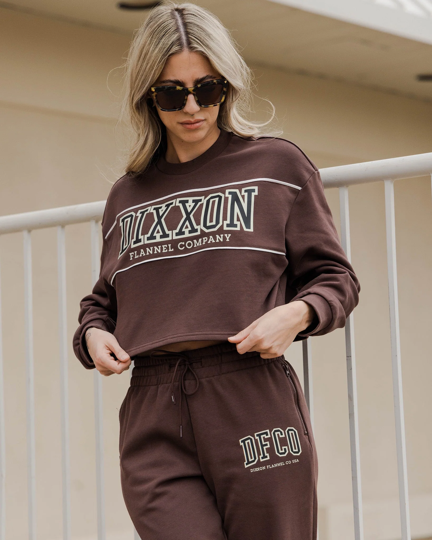 Women's DFCO Sweatpants - Brown - Image 2