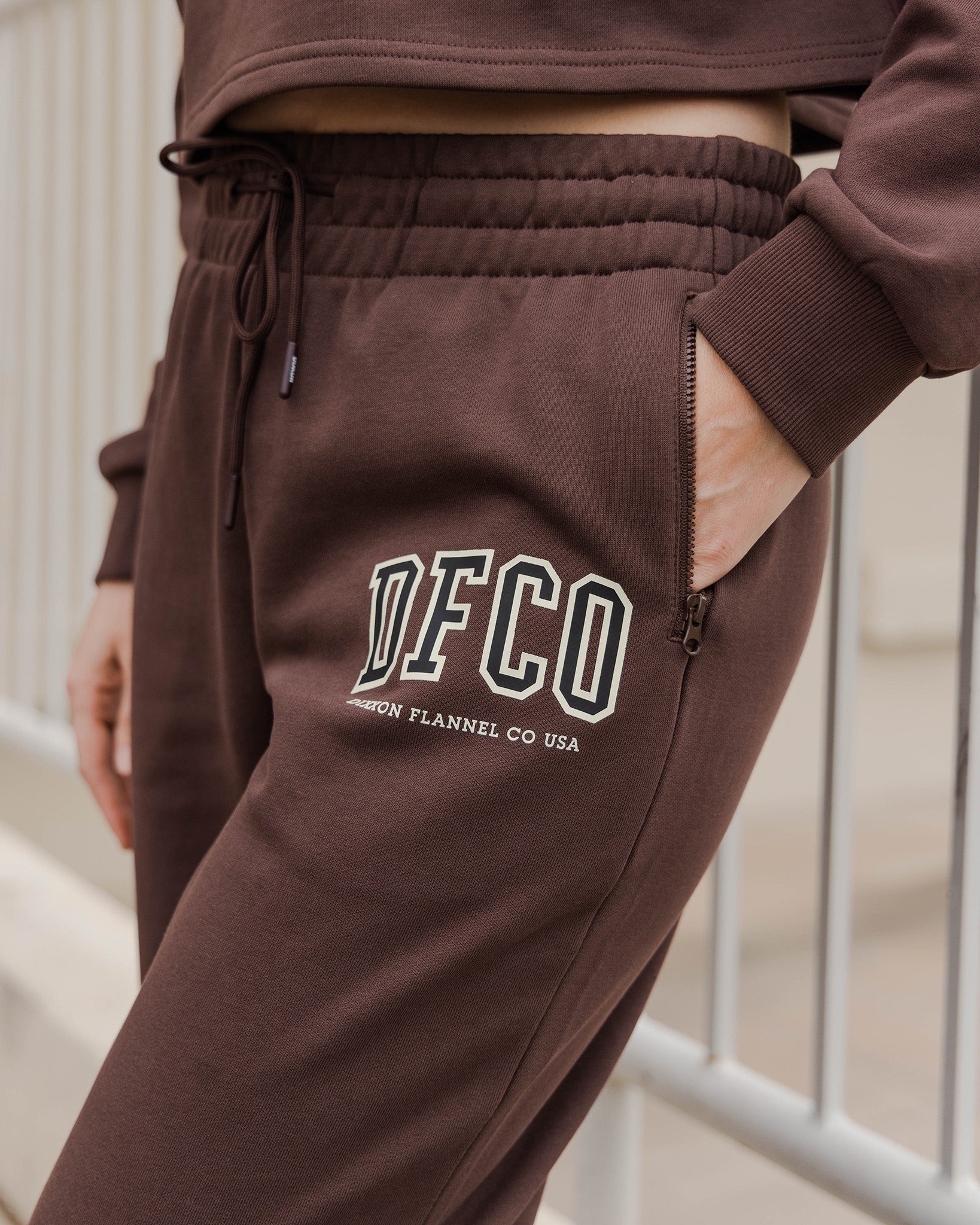 Women's DFCO Sweatpants - Brown - Image 5