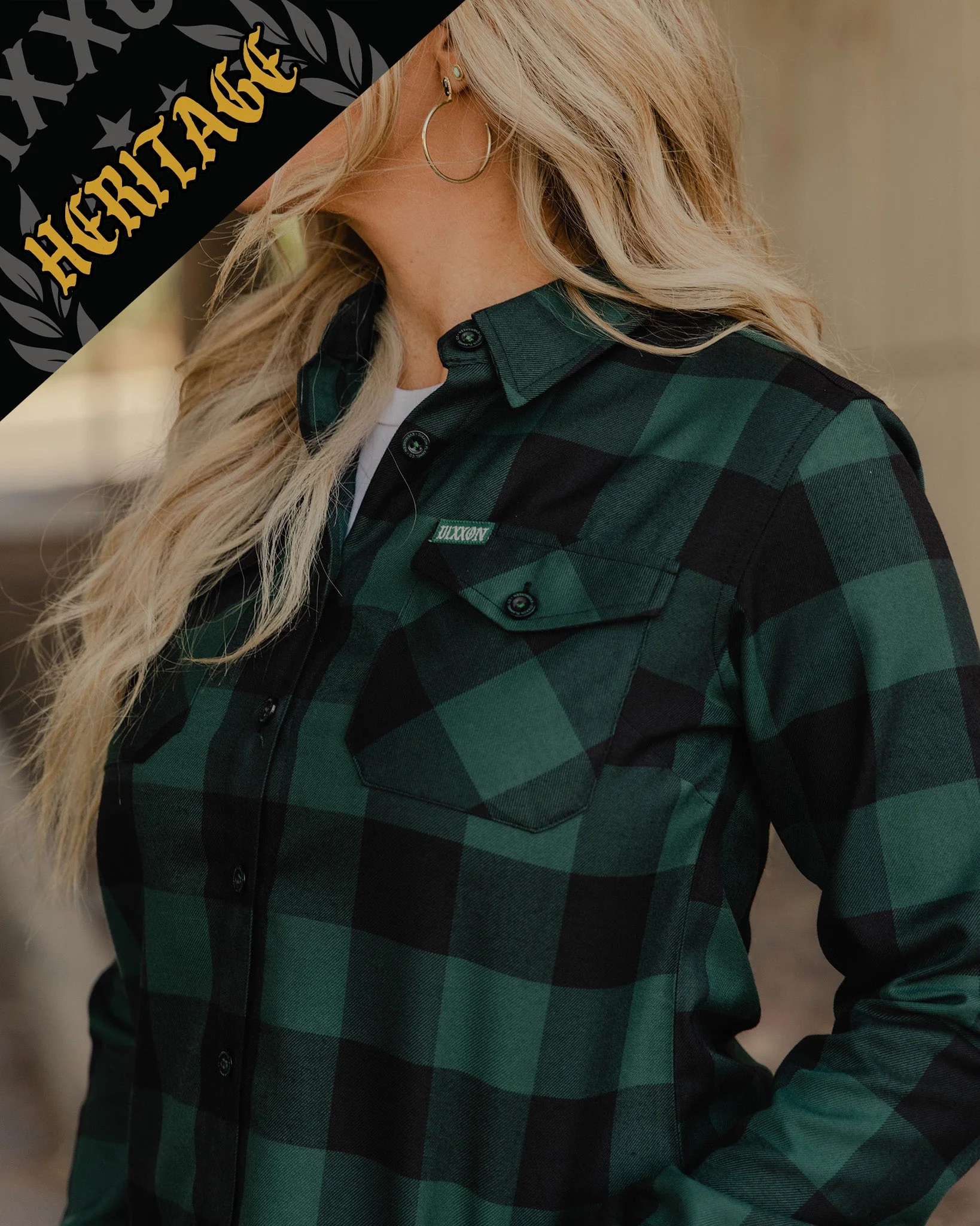Women's Evergreen Heritage Flannel - Image 3
