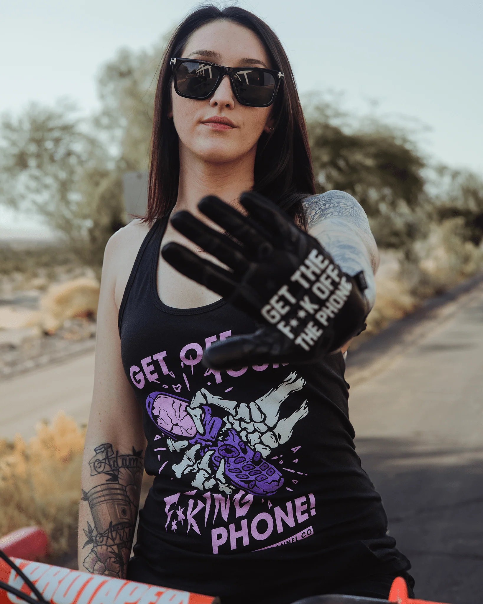 Women's Get off Your F**king Phone Tank - Image 4