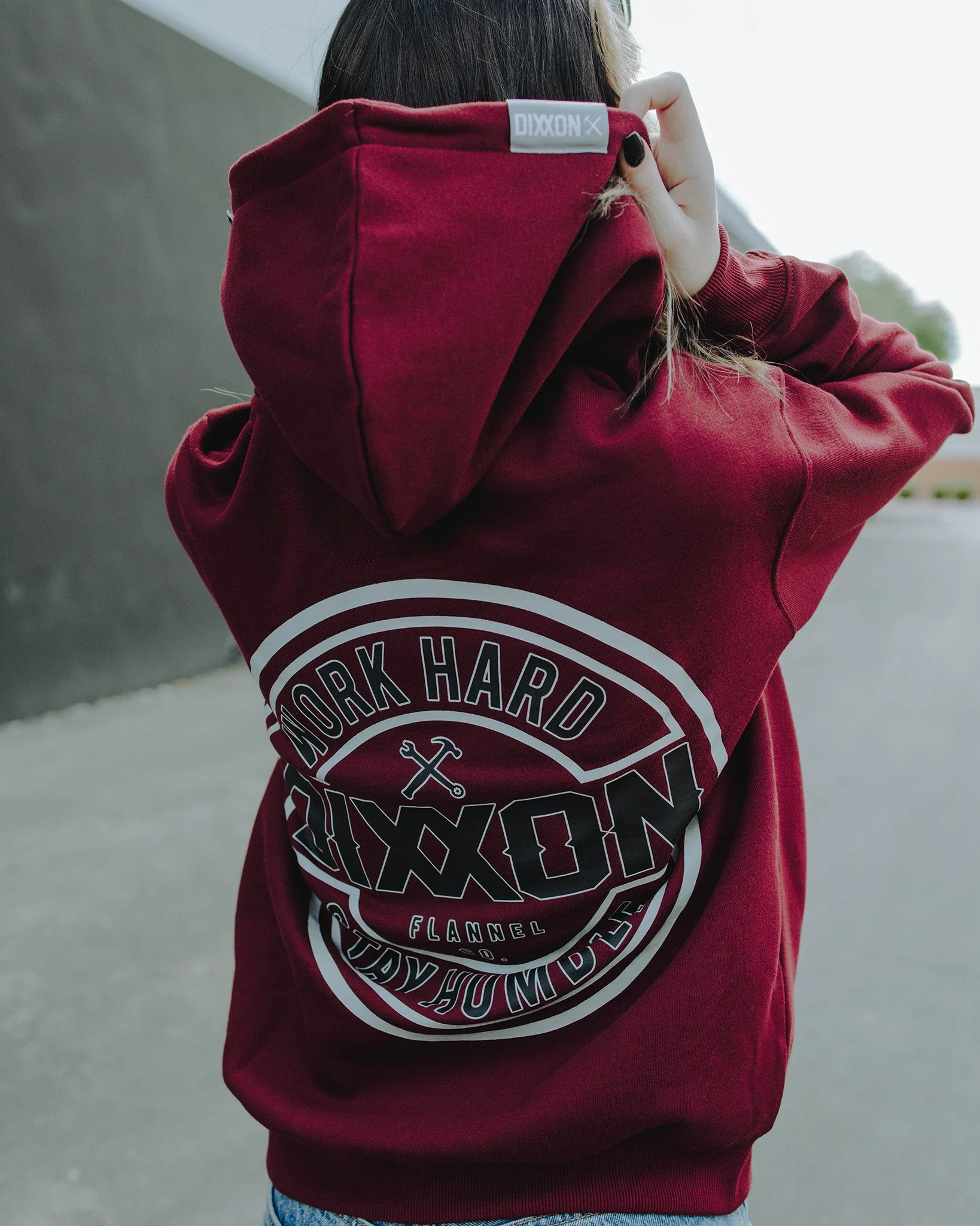 Women's Gray & Black Corpo Zip Up - Maroon - Image 2