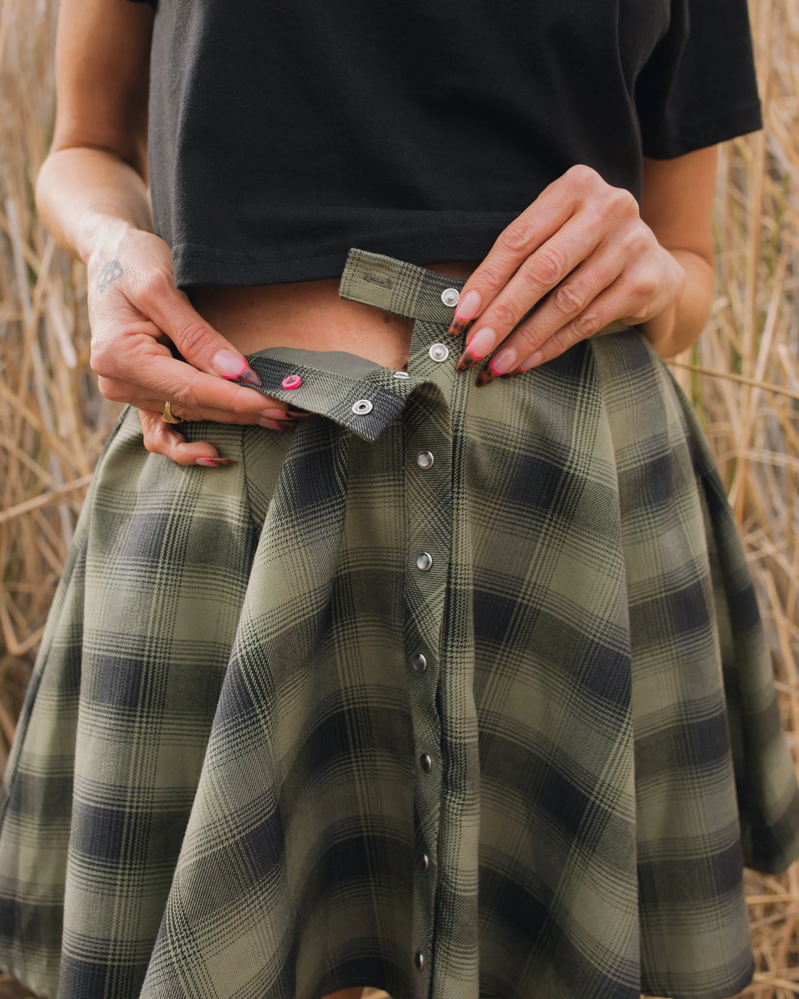 Women's Huntress Flannel Circle Skirt - Image 4
