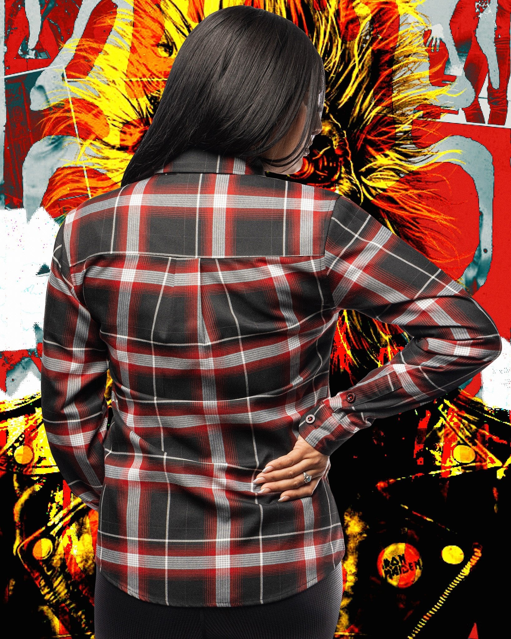Women's Iron Maiden 50th Anniversary Flannel - Image 3