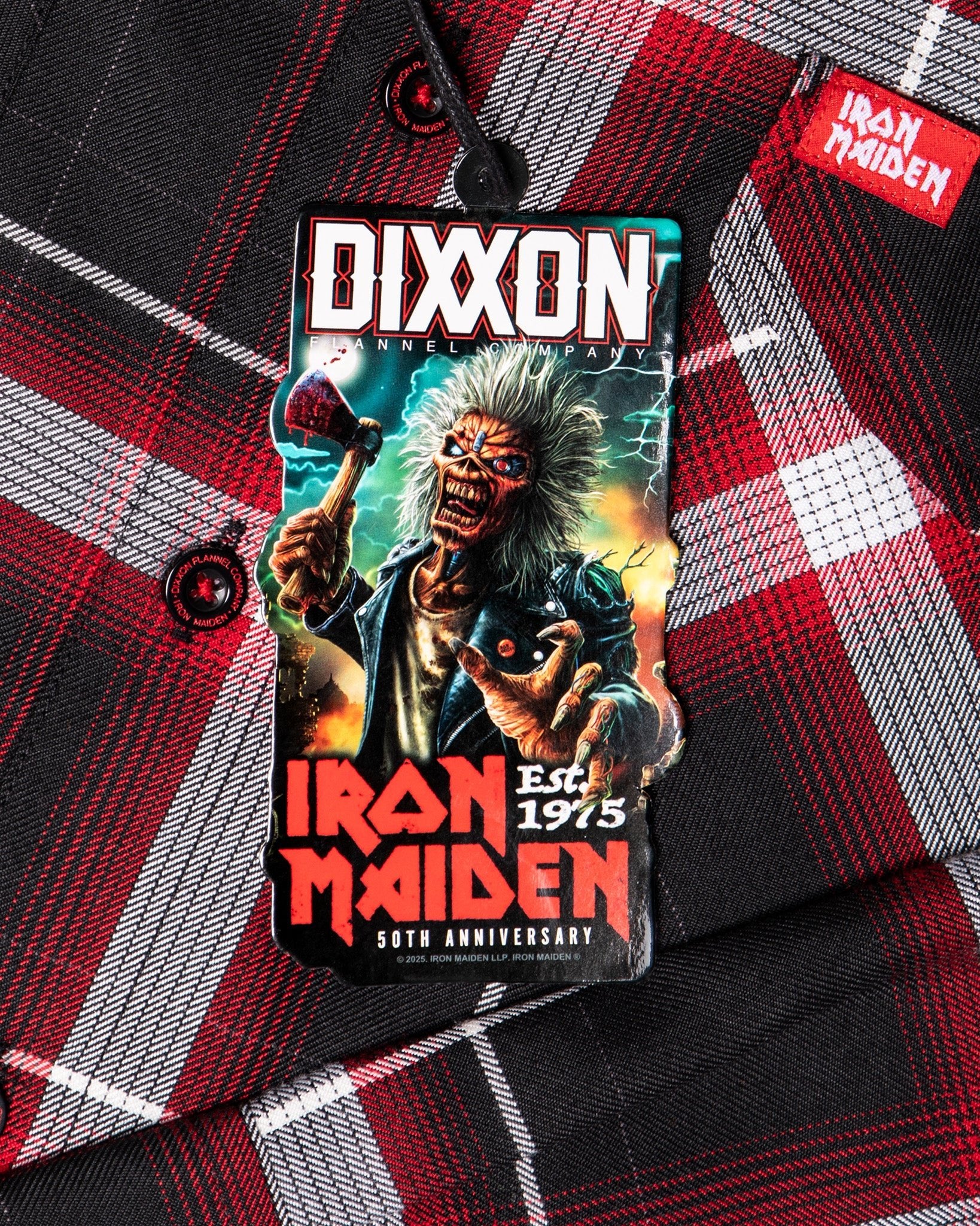 Women's Iron Maiden 50th Anniversary Flannel - Image 4