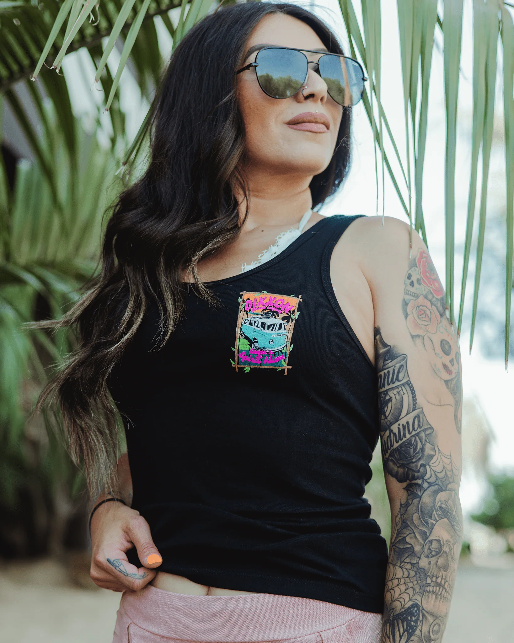 Women's Keepin' the Van Spirit Alive Fitted Tank - Black - Image 5