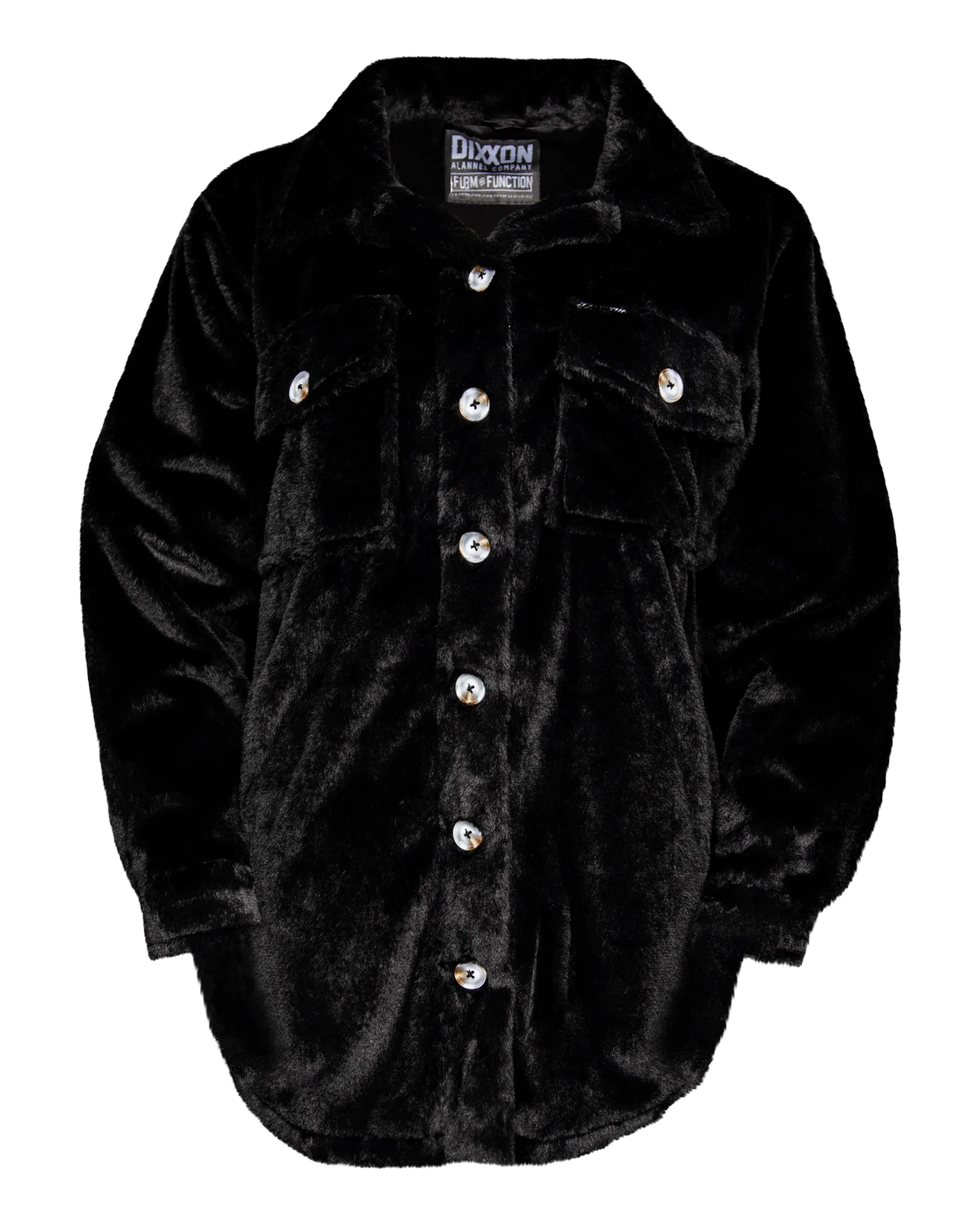 Women's Long Shacket - Black - Image 2