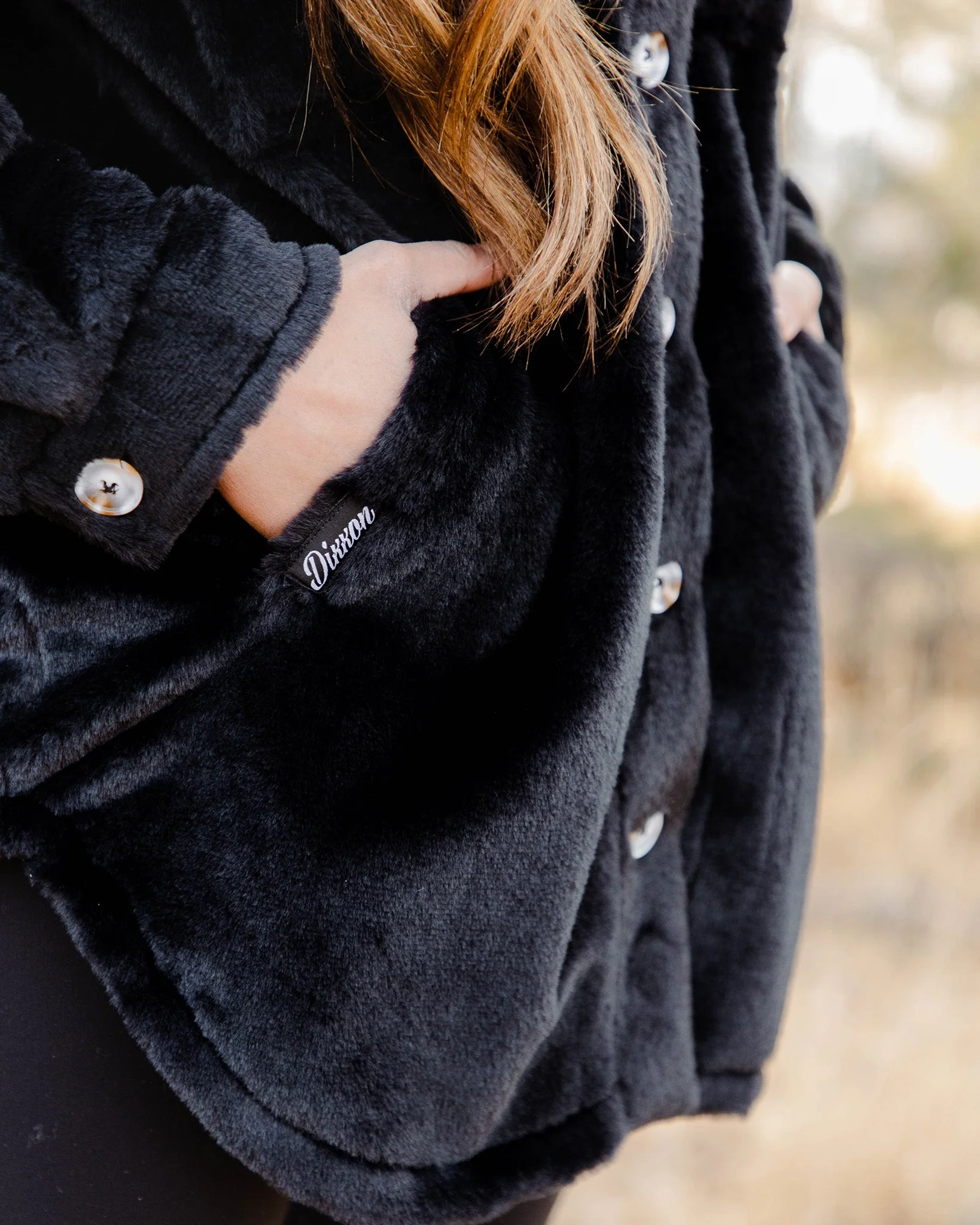Women's Long Shacket - Black - Image 4