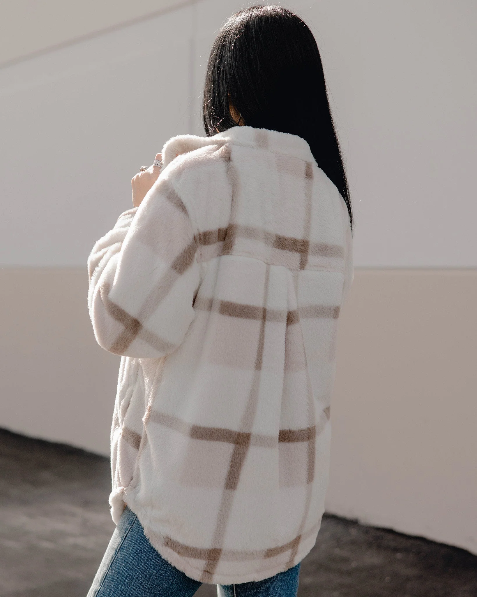Women's Long Shacket - Dusty Rose - Image 4