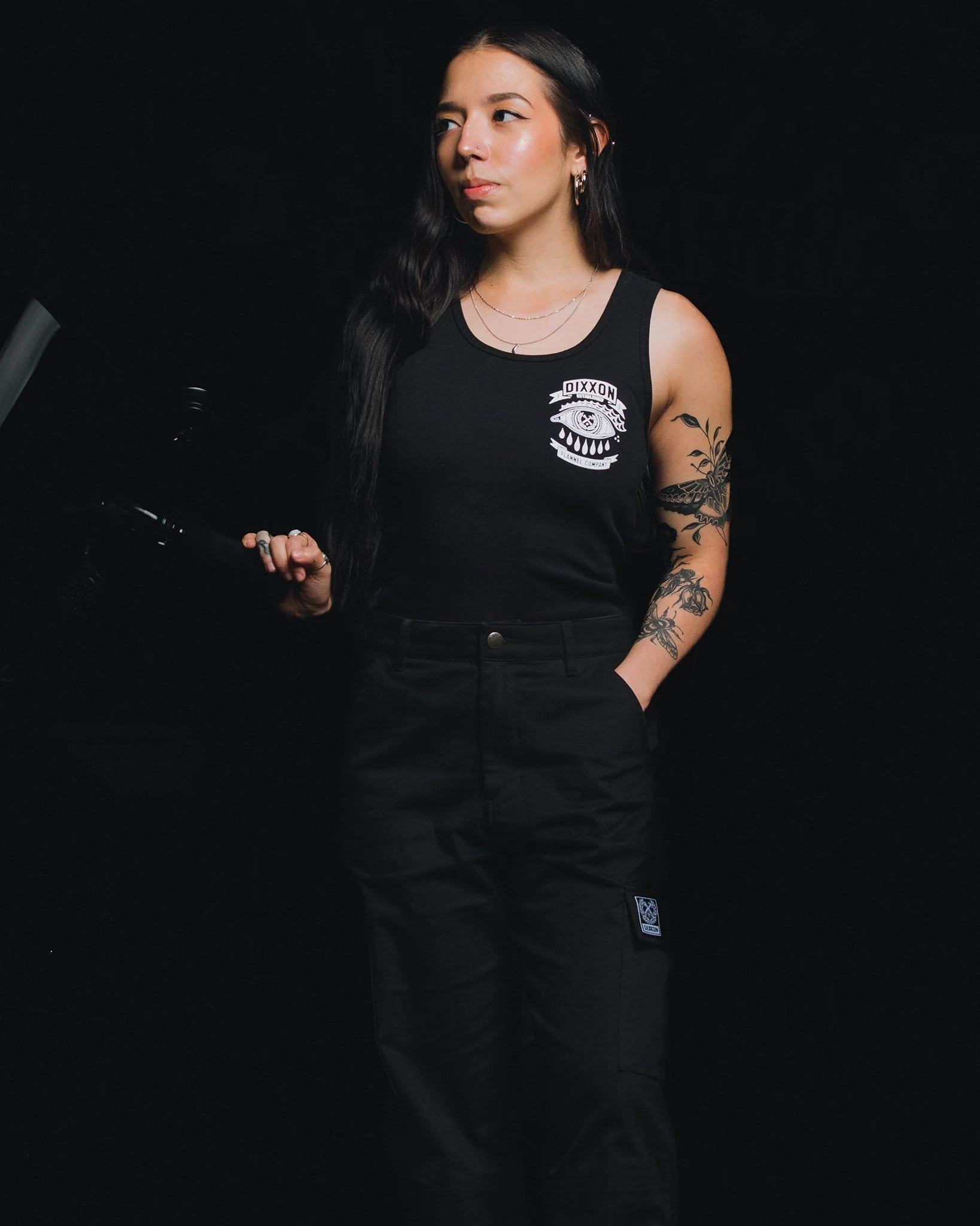 Women's Mystic Fitted Tank - Black - Image 5