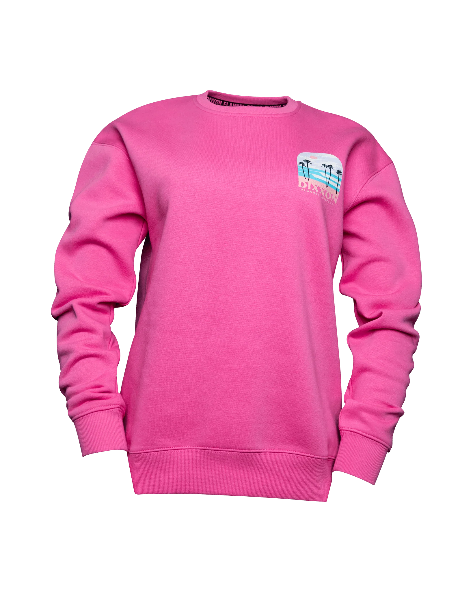 Women's Ocean Front Crewneck Sweatshirt - Pink - Image 3