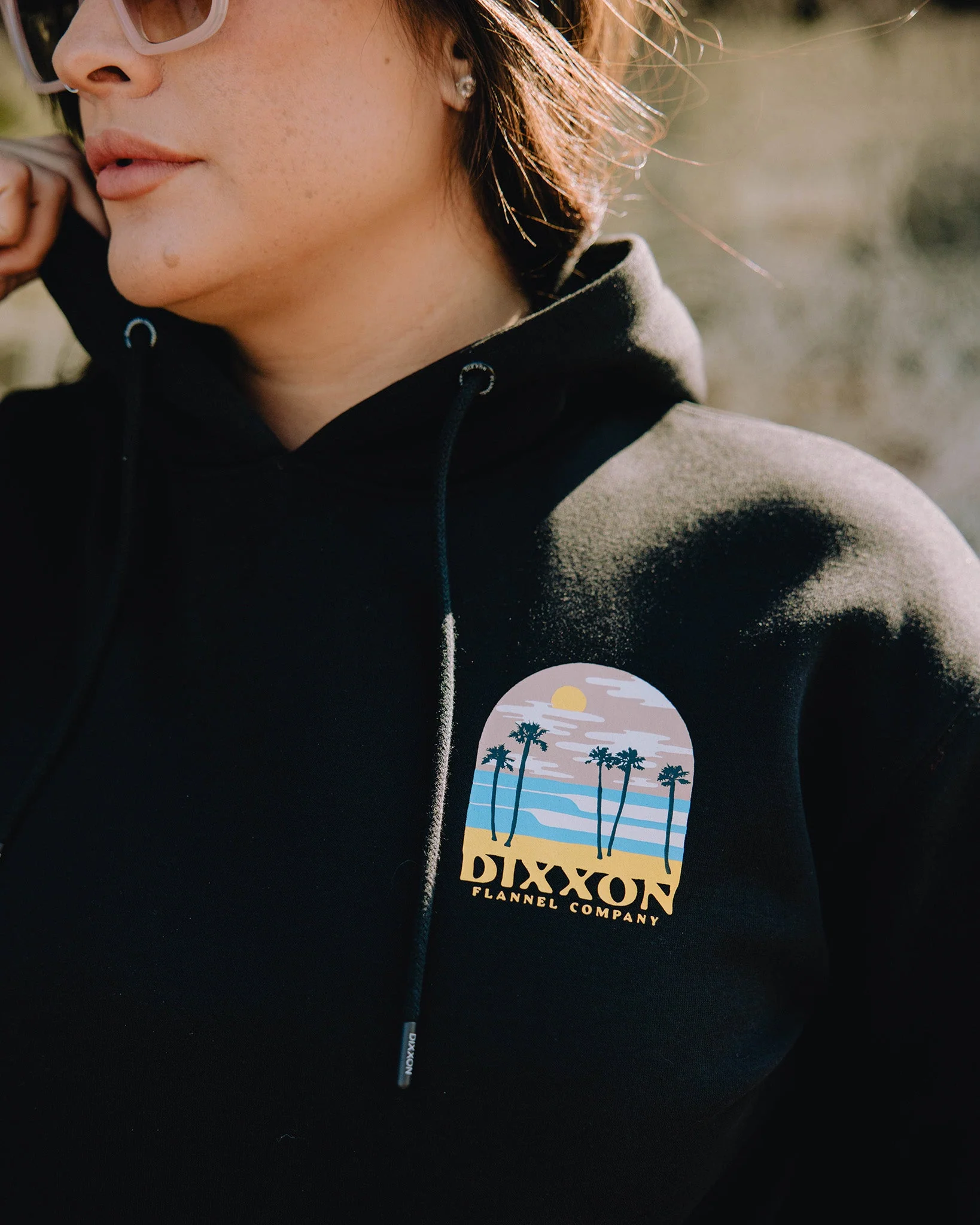 Women's Ocean Front Pullover Hoodie - Black - Image 5