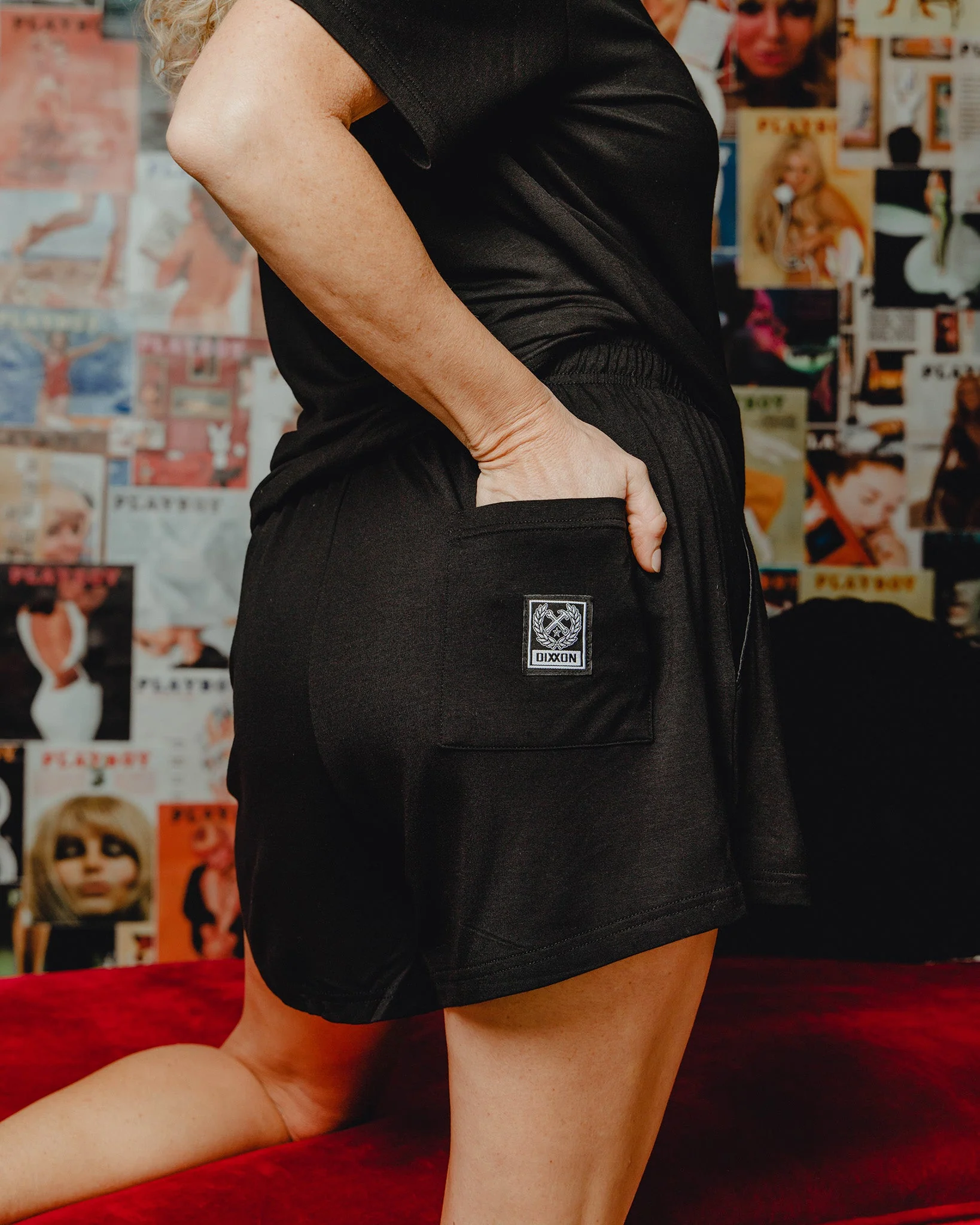 Women's Pajama Shorts - Black - Image 2
