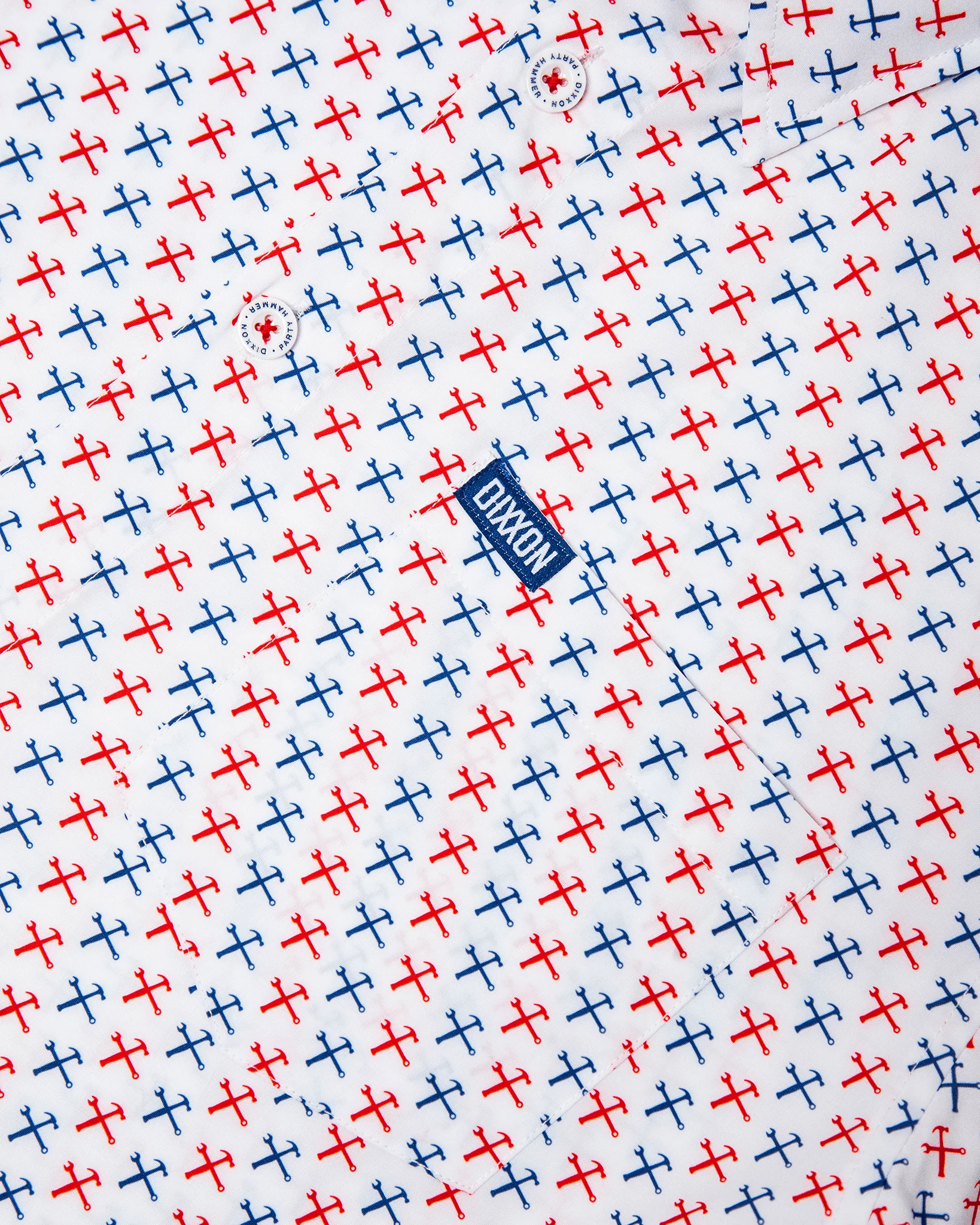 Women's Party Hammers Party Shirt - Red, White, & Blue - Image 2