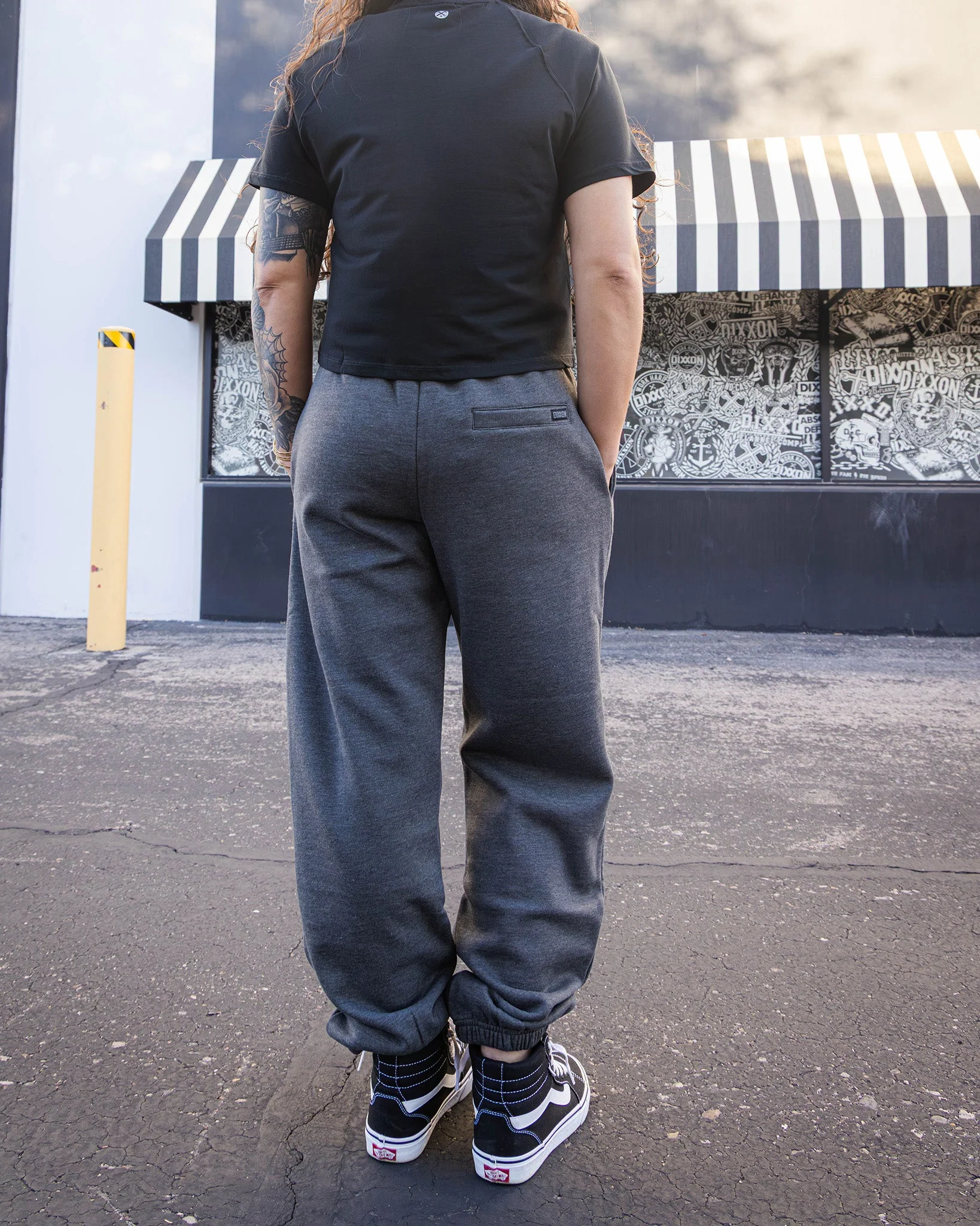 Women's Pocket Sweatpants - Heather Charcoal - Image 2