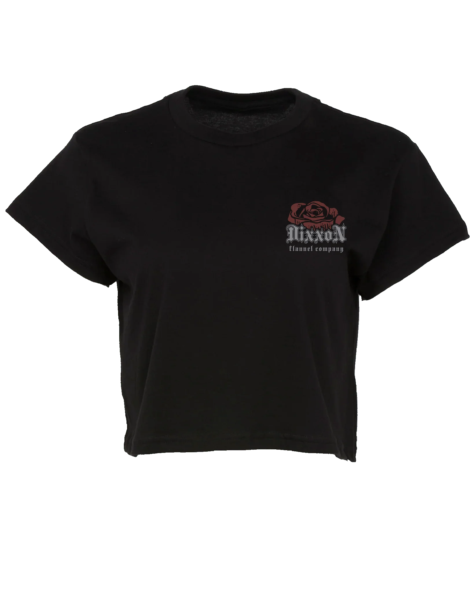 Women's Rebel Bloom Crop Top  - Black - Image 3