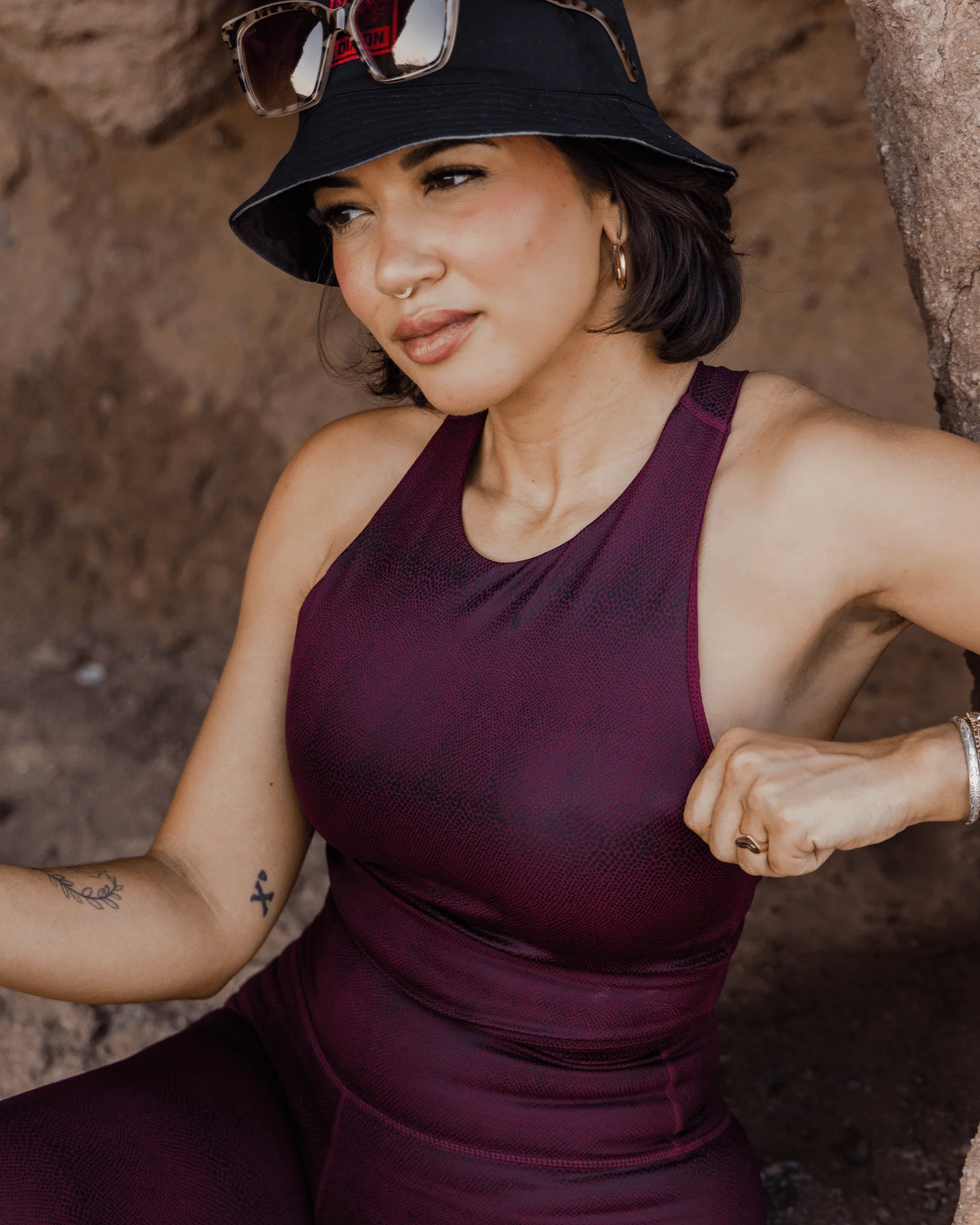 Women's Red Racer Crop Top - Image 3