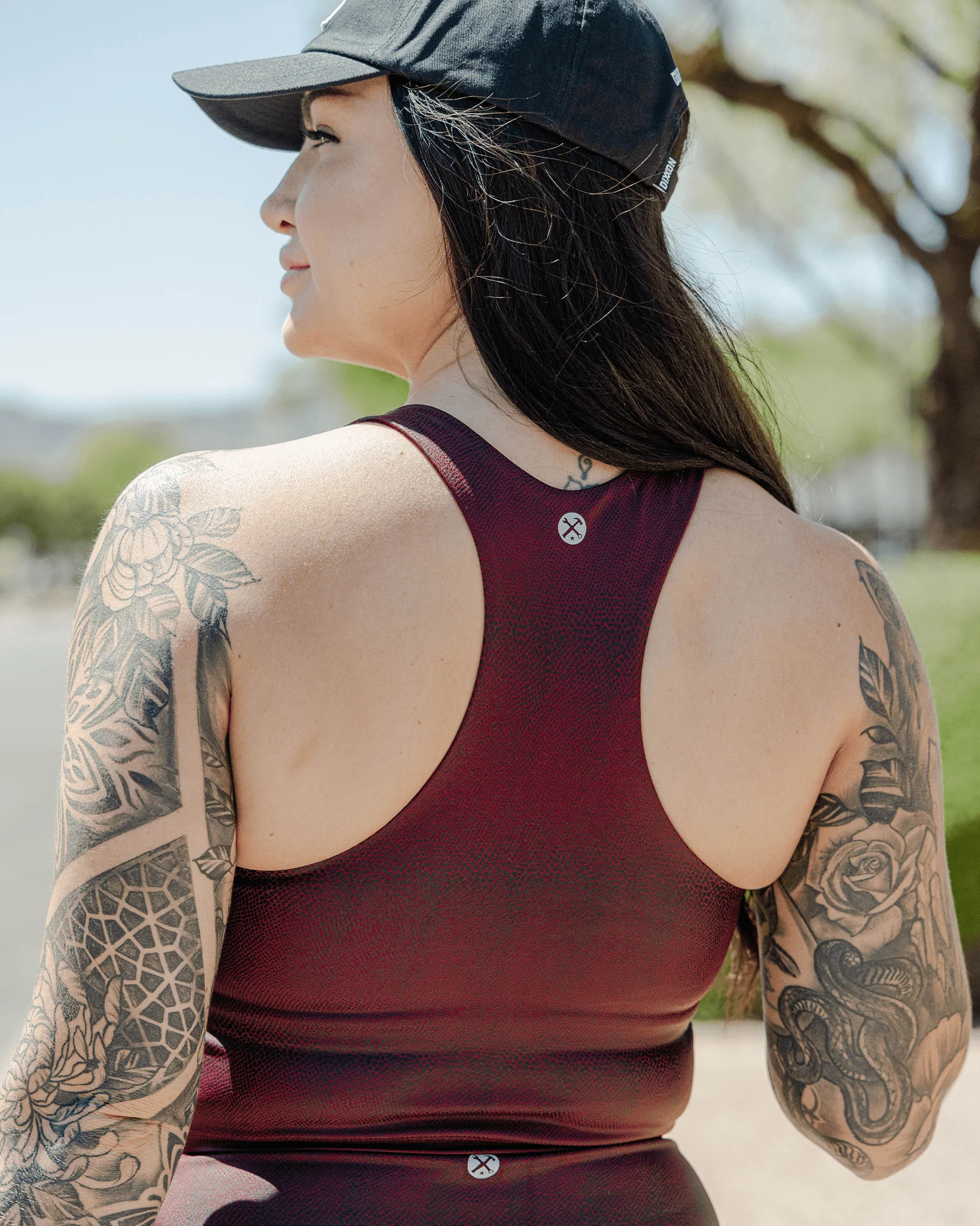 Women's Red Racer Crop Top - Image 7