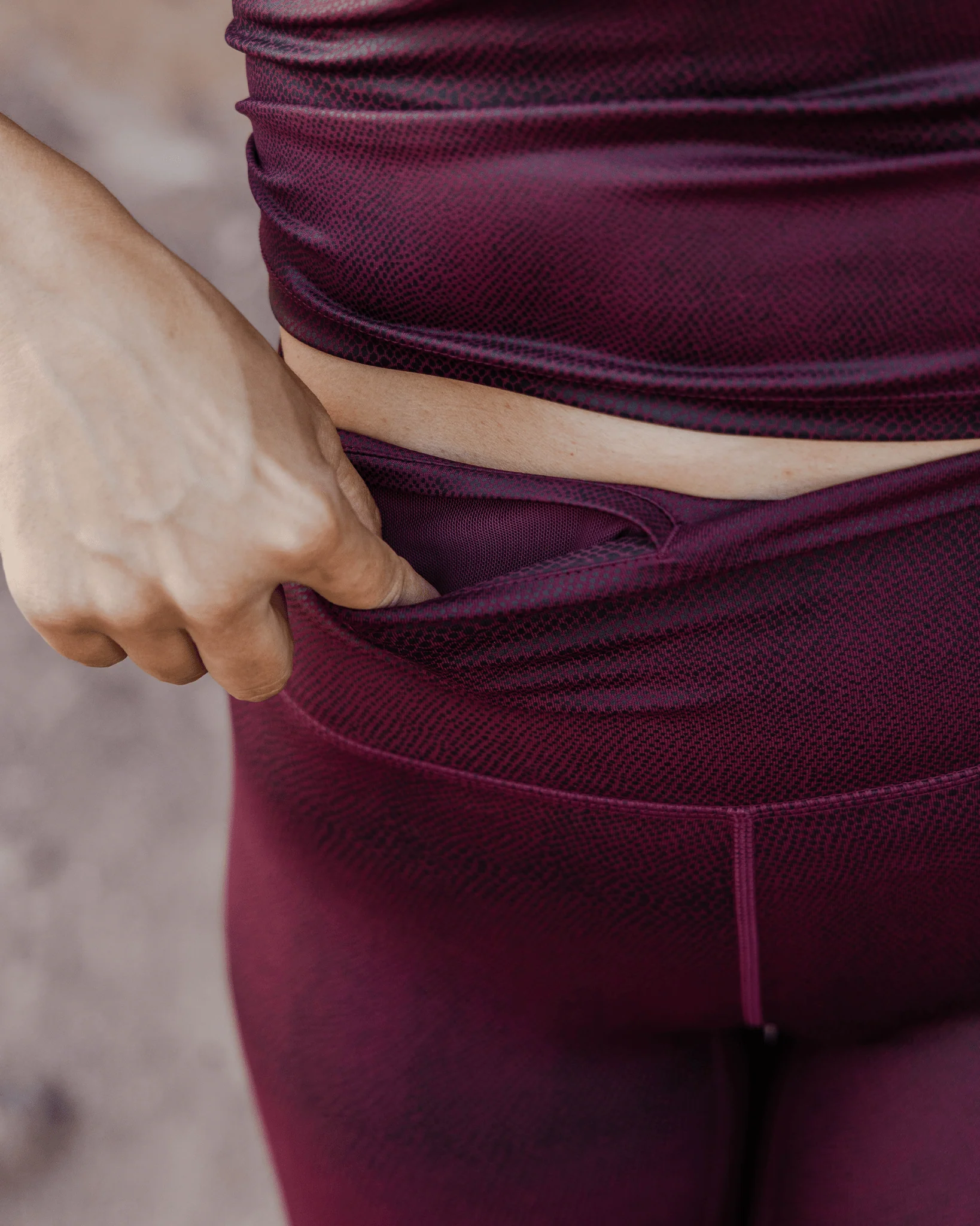 Women's Red Racer Leggings - Image 5