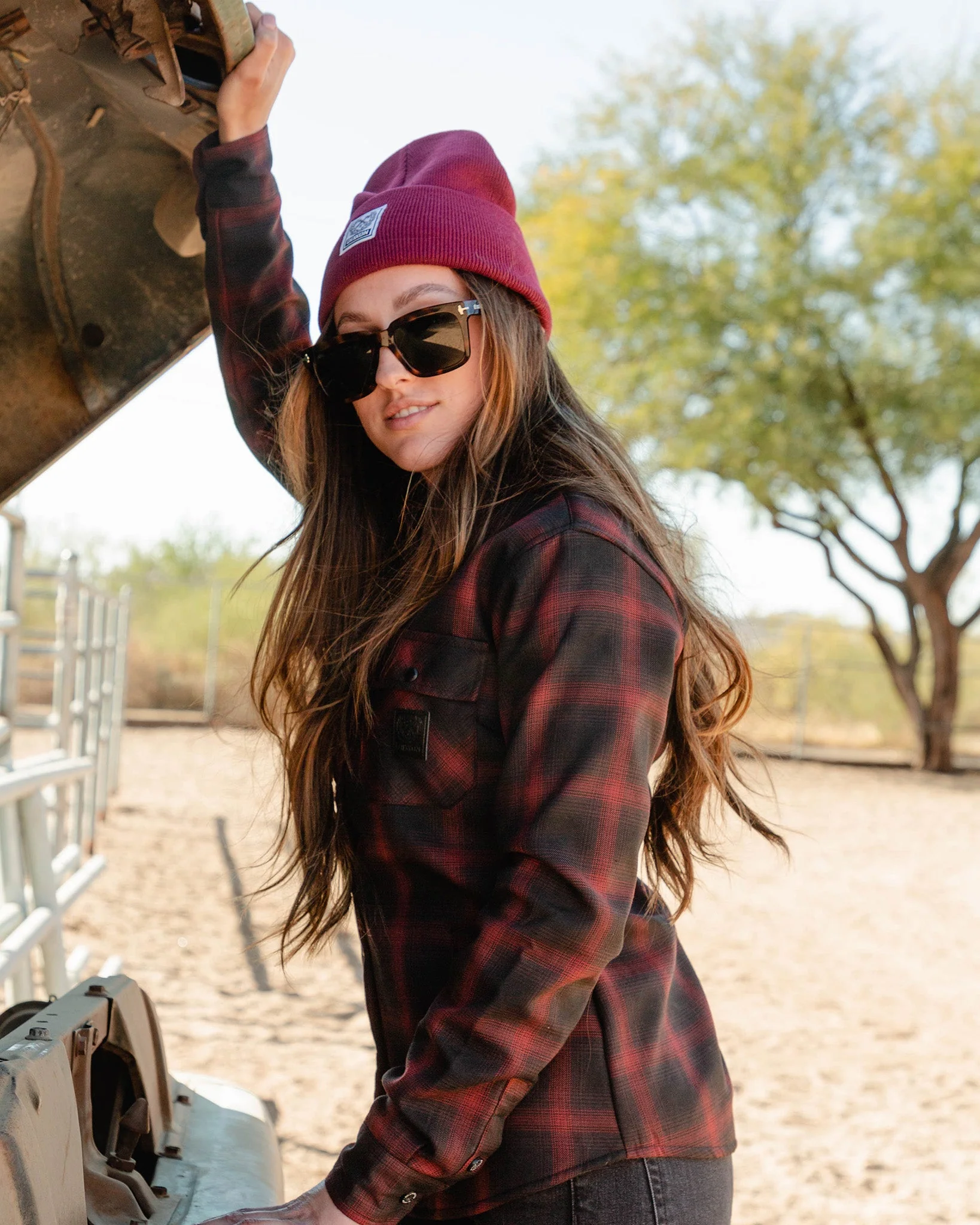 Women's Restoration Sherpa Lined Flannel Jacket - Image 6
