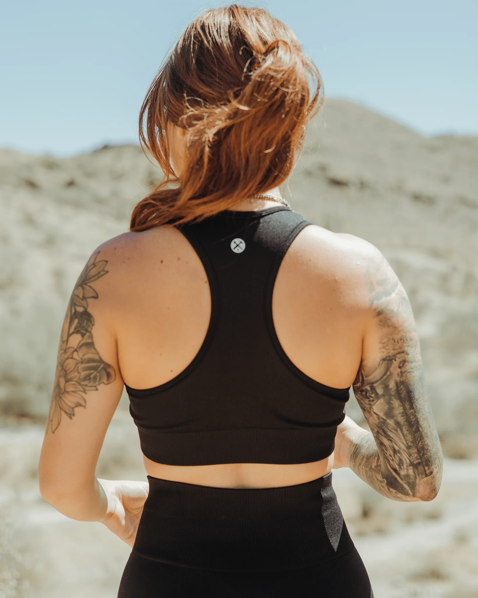 Women's Seamless Sports Bra - Black - Image 2