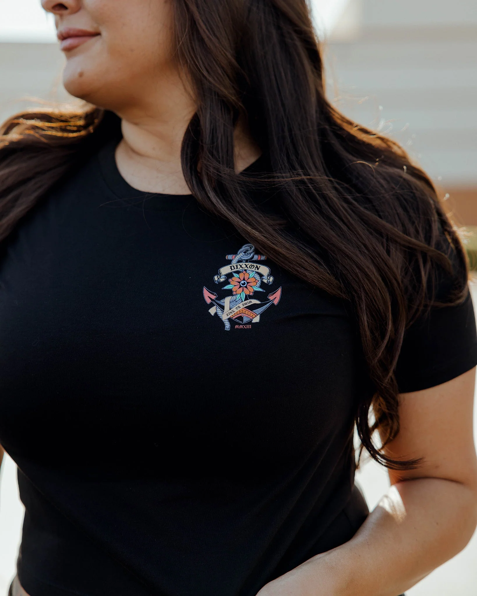 Women's Sink Or Swim Crop Top - Black - Image 2