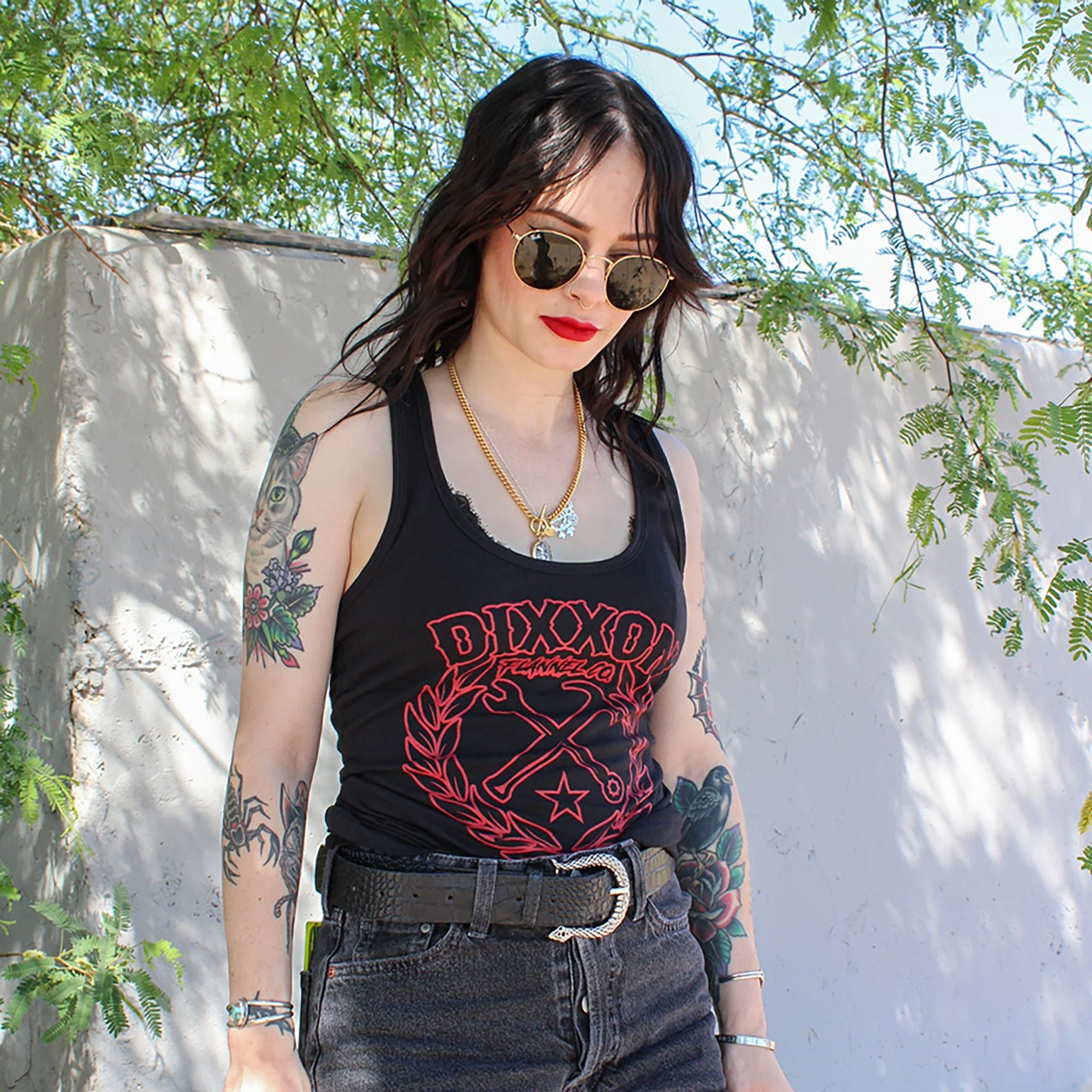 Women's Sketchy Crest Tank - Image 4