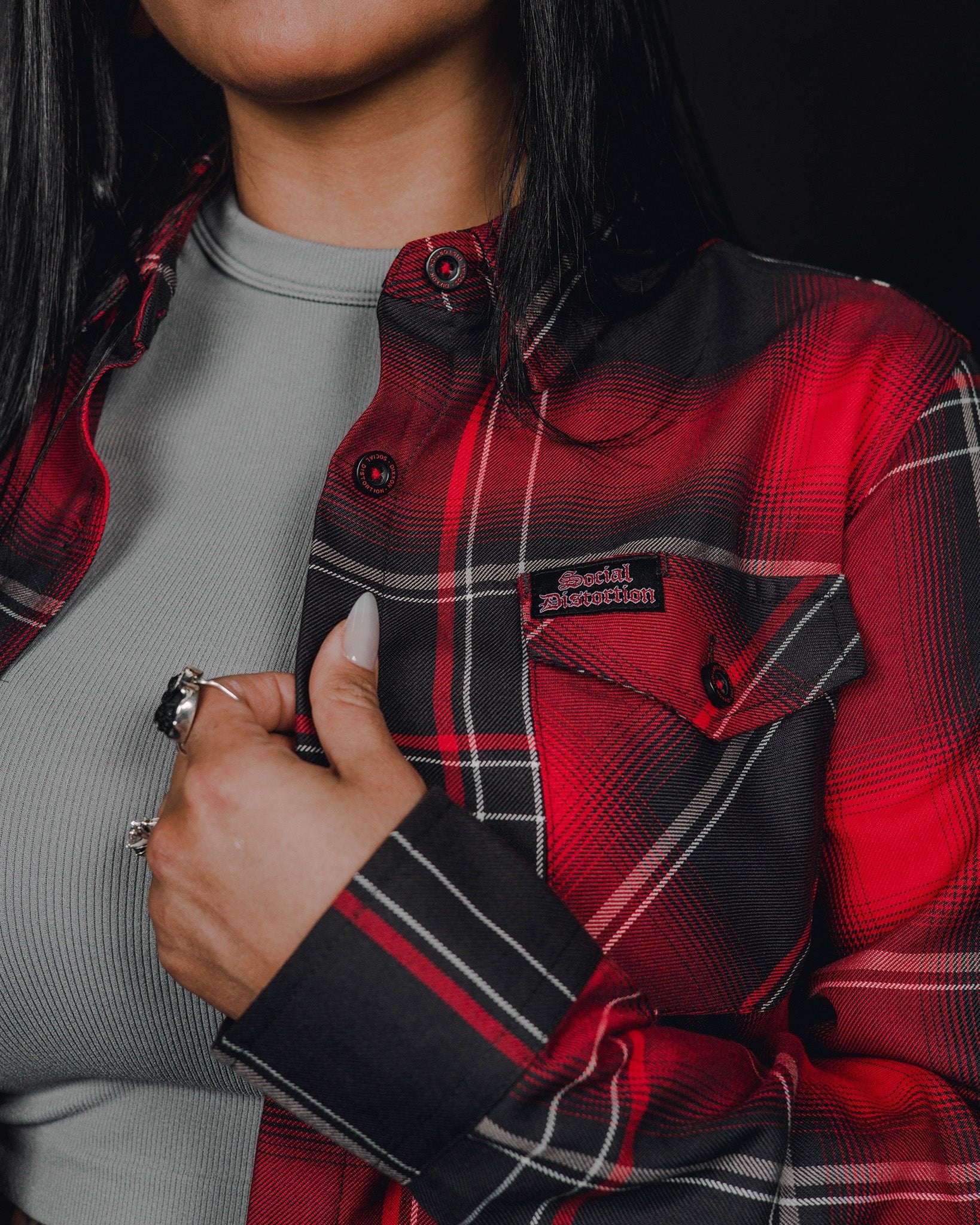 Women's Social Distortion Prison Bound Flannel - Image 4