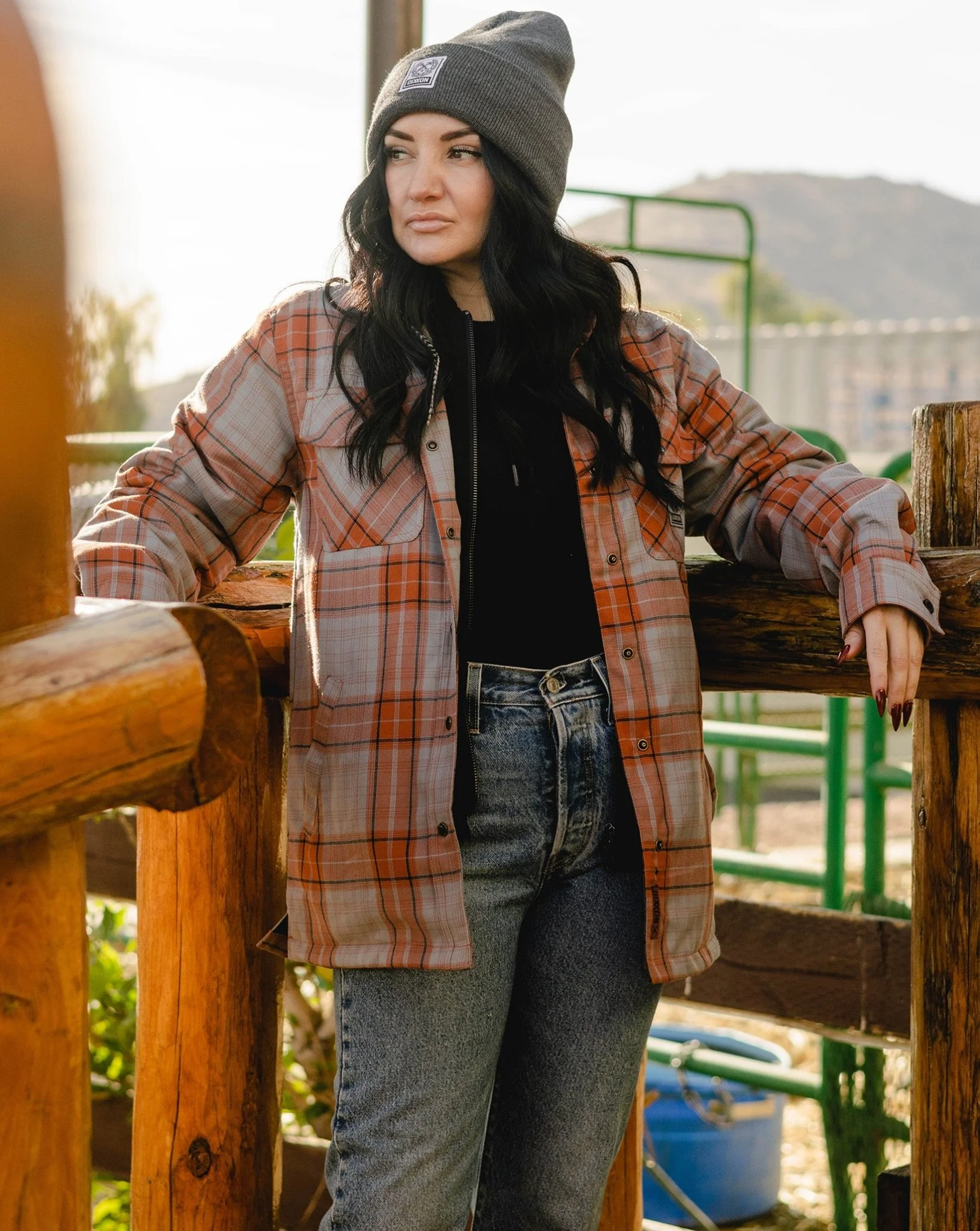 Women's Superior Hooded Flannel Jacket - Image 7