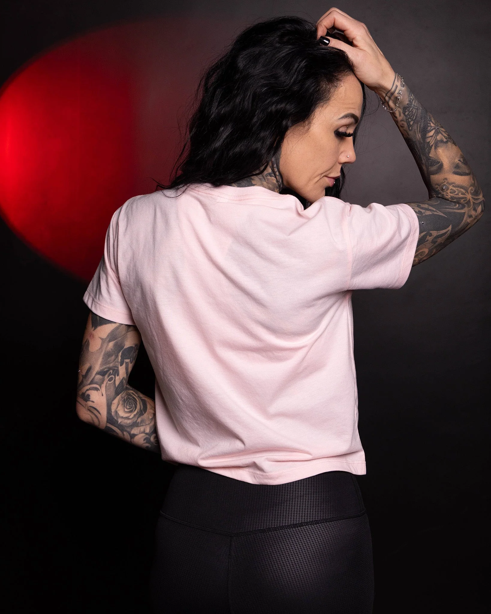 Women's Tarot Crop Top - Pink - Image 2