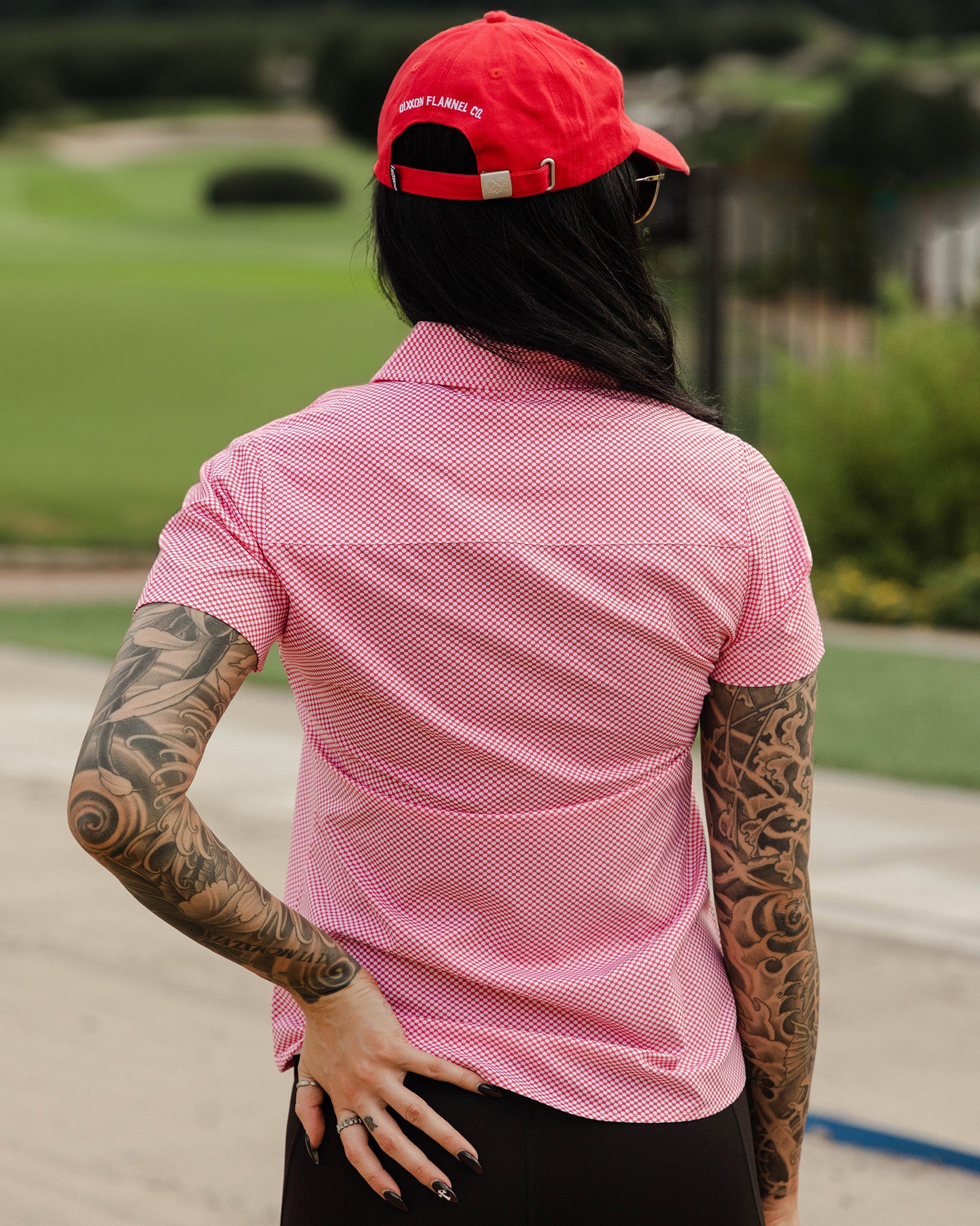 Women's The Trap Party Shirt - Red & White - Image 3