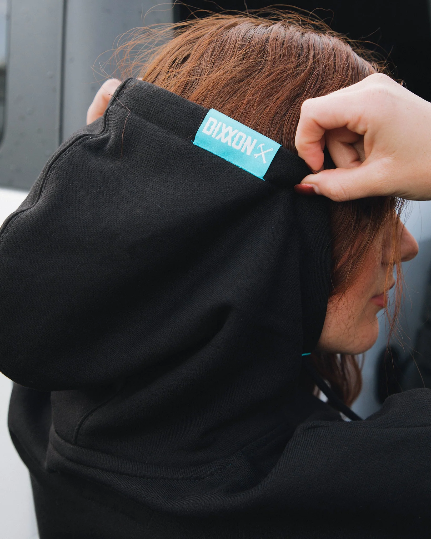 Women's Tiffany Ground Up Customs Hoodie Pullover - Black - Image 2