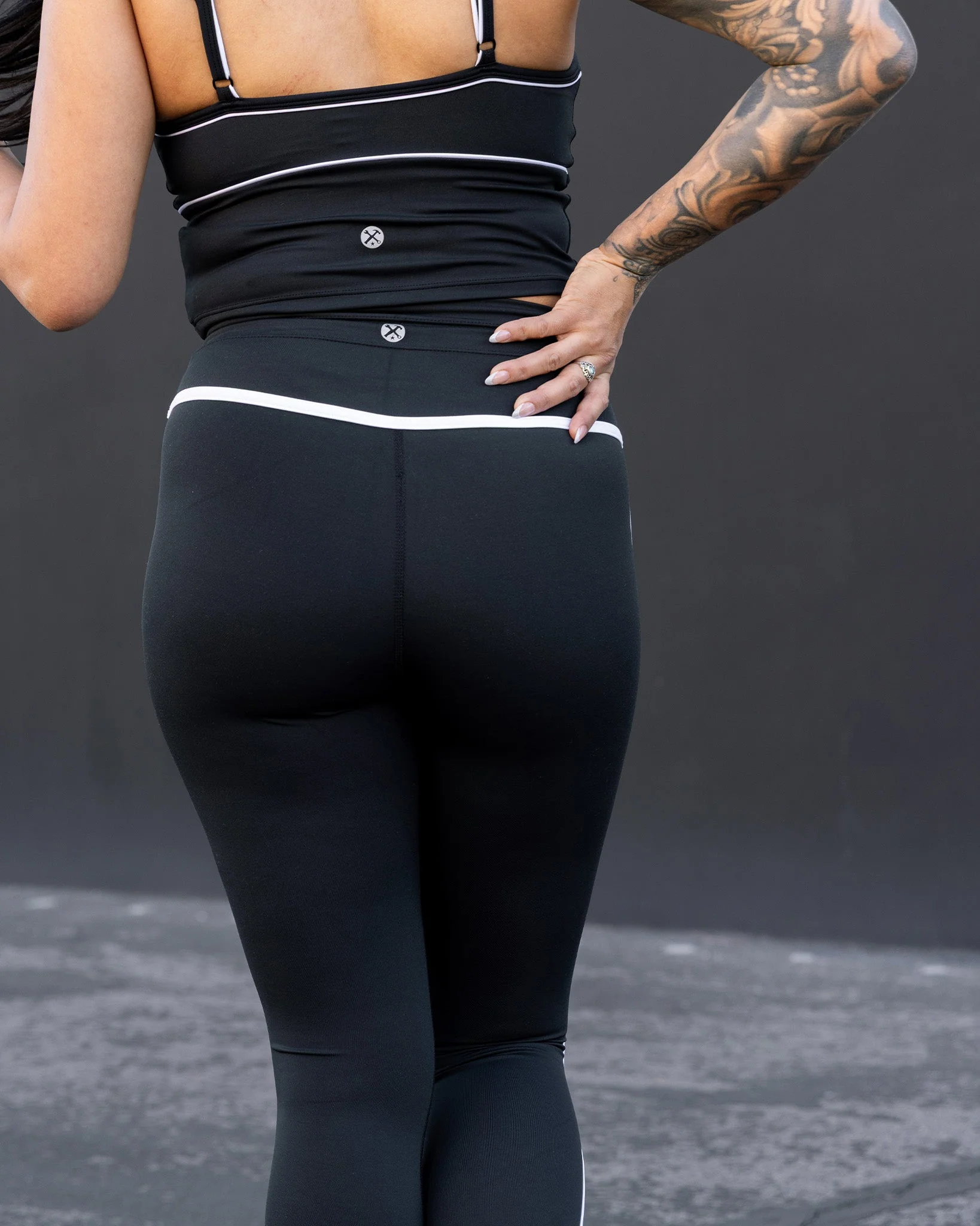 Women's Weekender Leggings - Black & White - Image 3