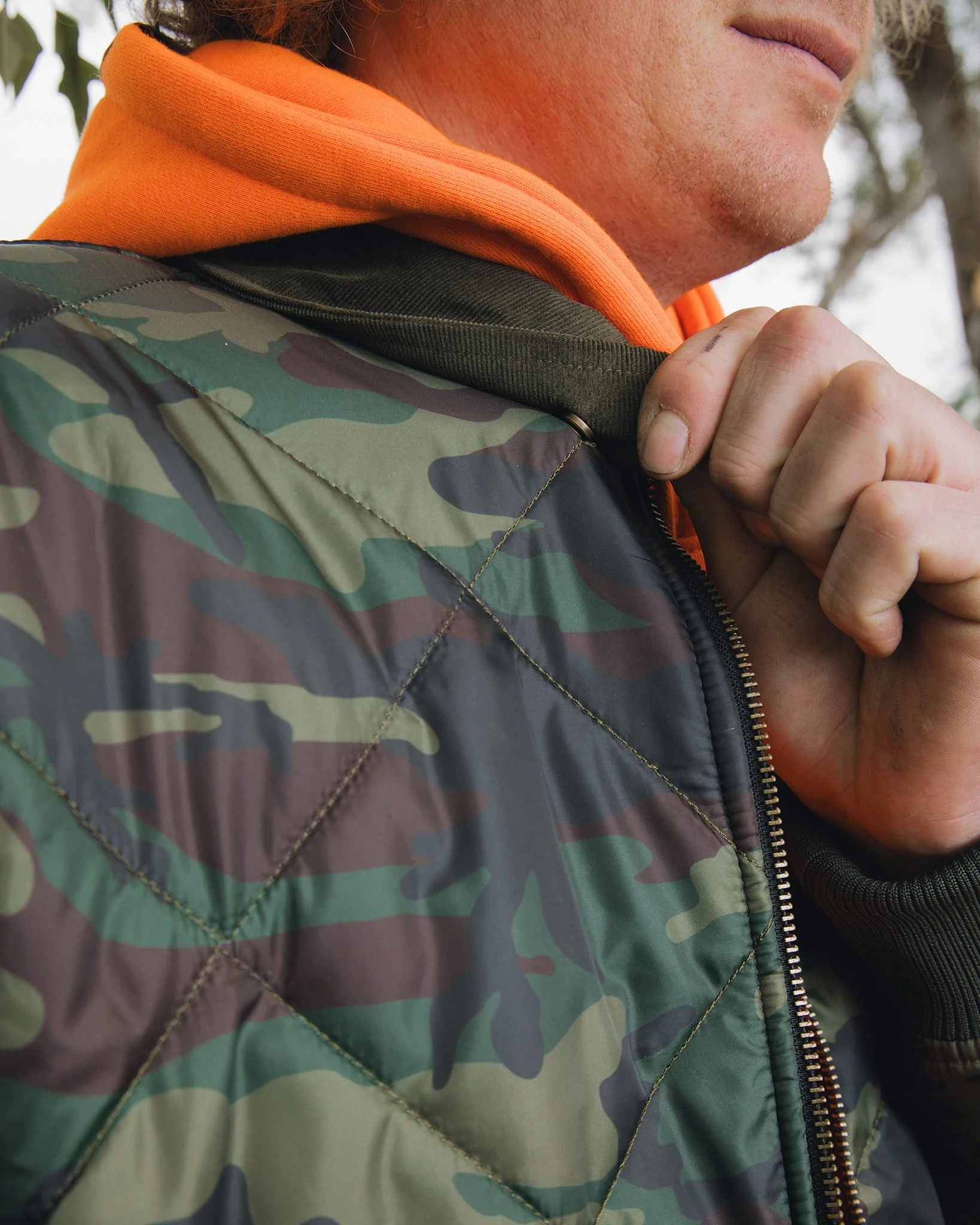 Woodland Diamond Stitch Quilted Jacket - Image 3