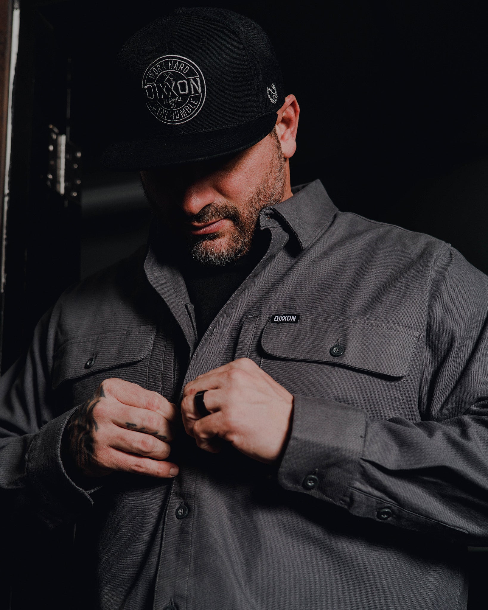 Work Shirt Long Sleeve - Gray - Image 4