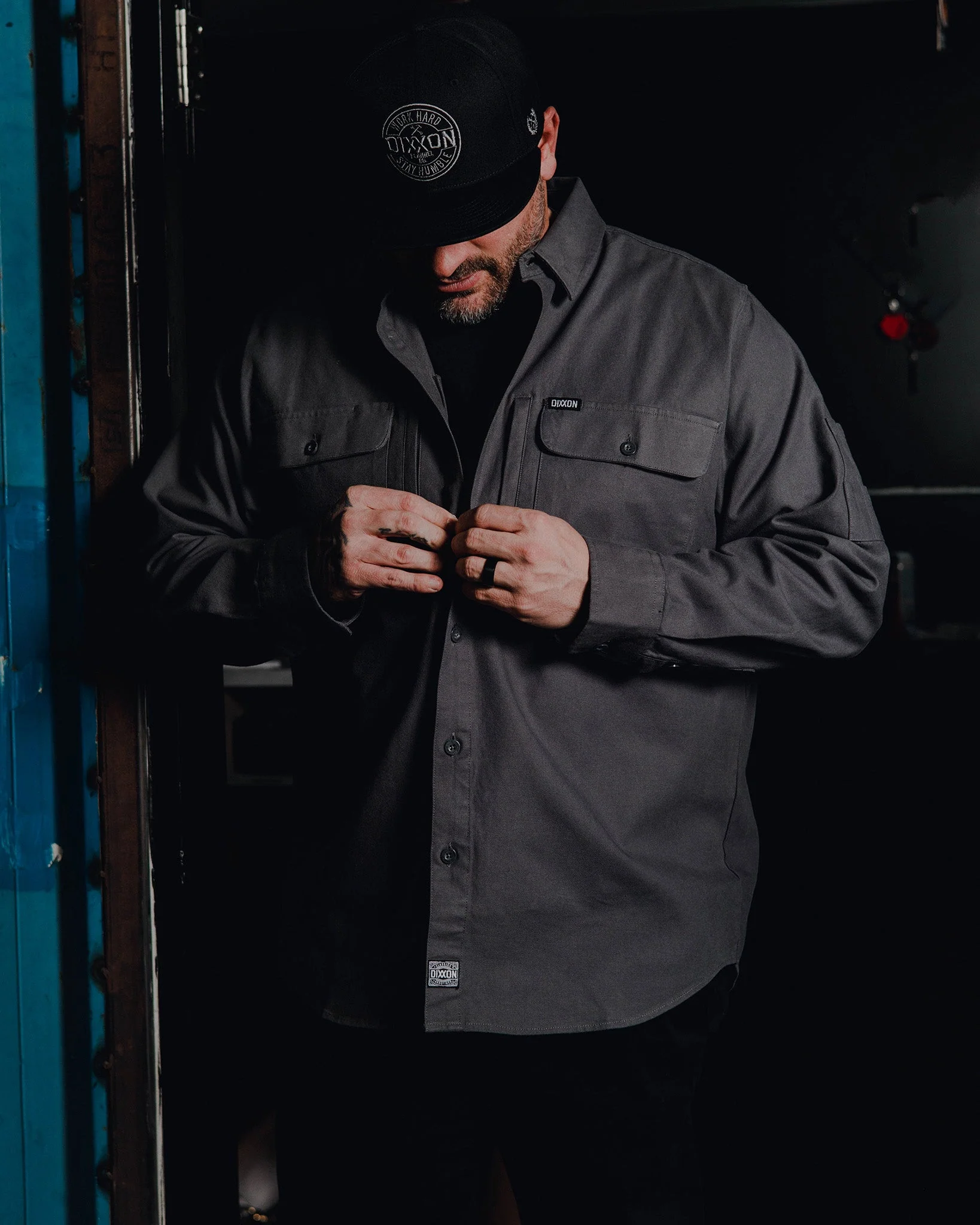 Work Shirt Long Sleeve - Gray - Image 9