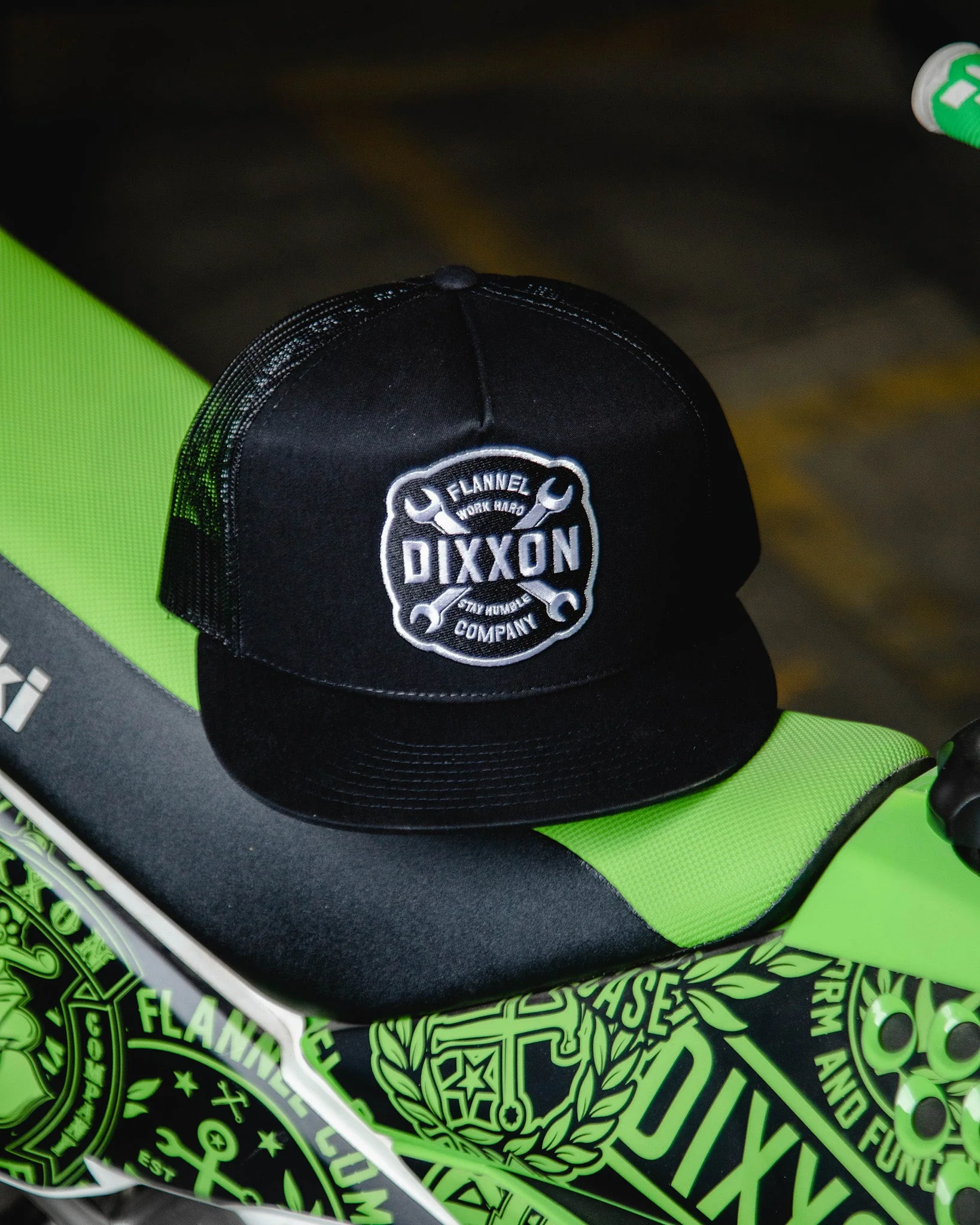 Wrench Flat Bill Trucker Snapback - Image 2