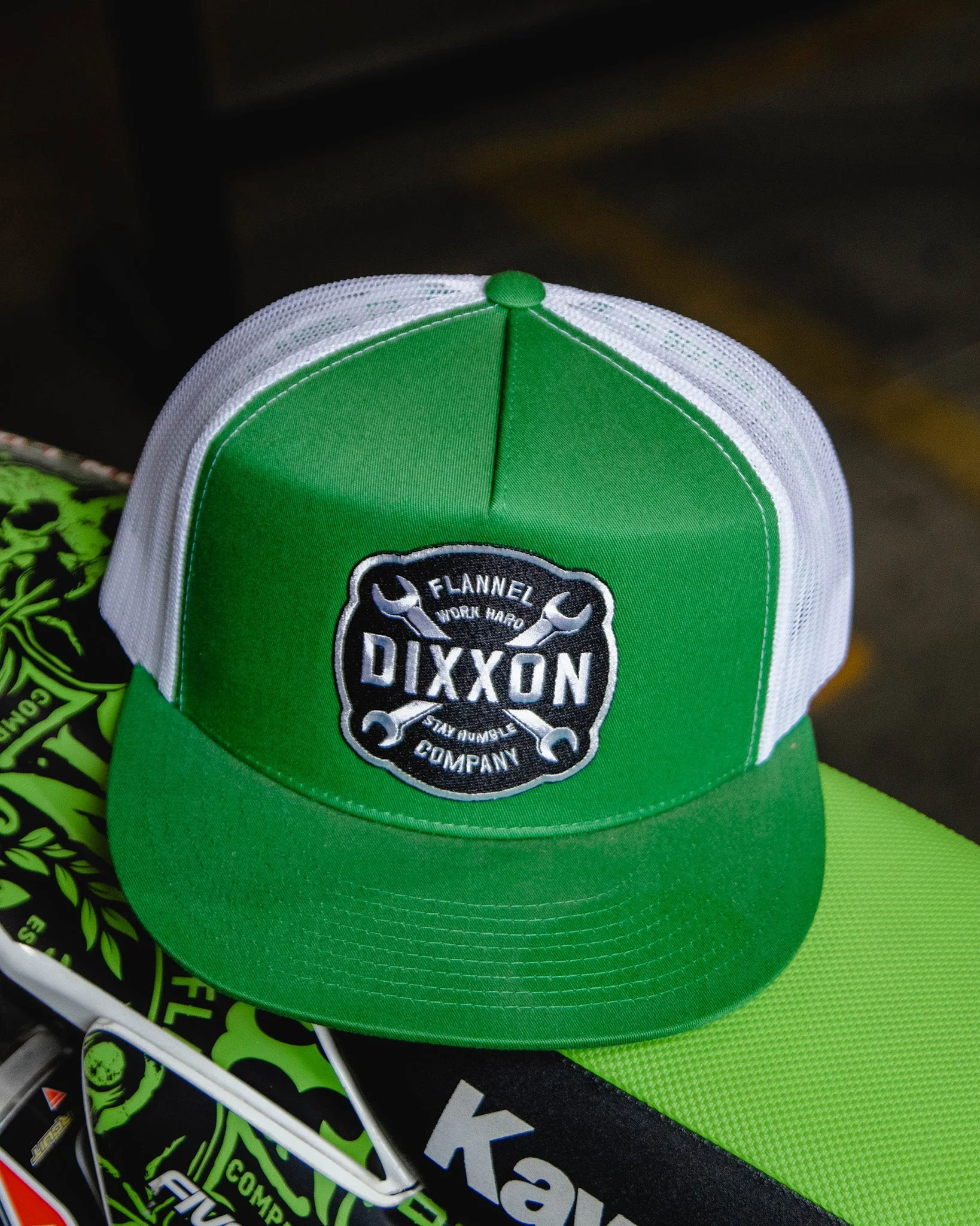 Wrench Flat Bill Trucker Snapback - Image 4