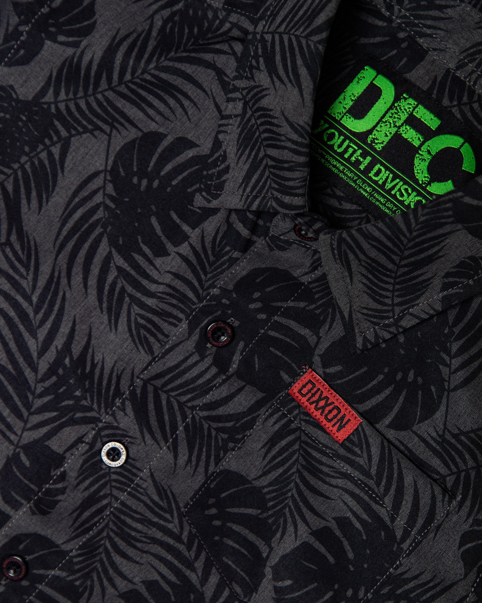 Youth Corcovado Camo Party Shirt - Black & Gray - Image 2