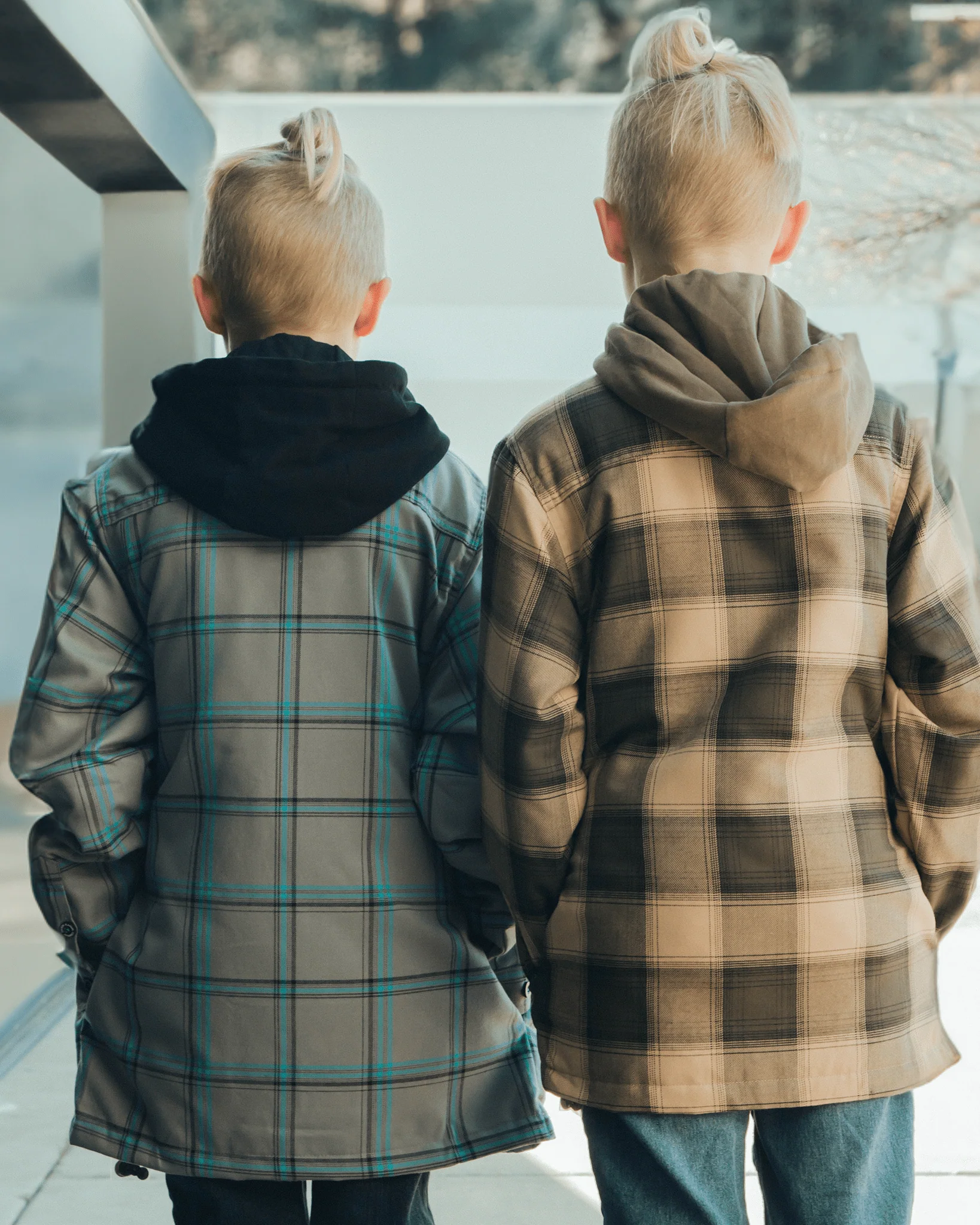 Youth Midtown Hooded Flannel Jacket - Image 4