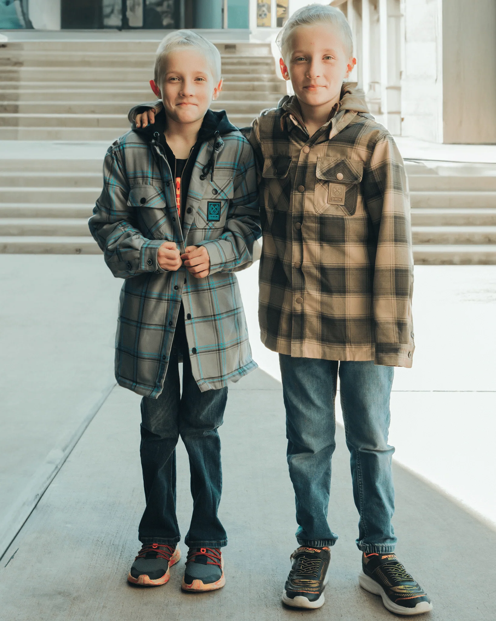 Youth Midtown Hooded Flannel Jacket - Image 5