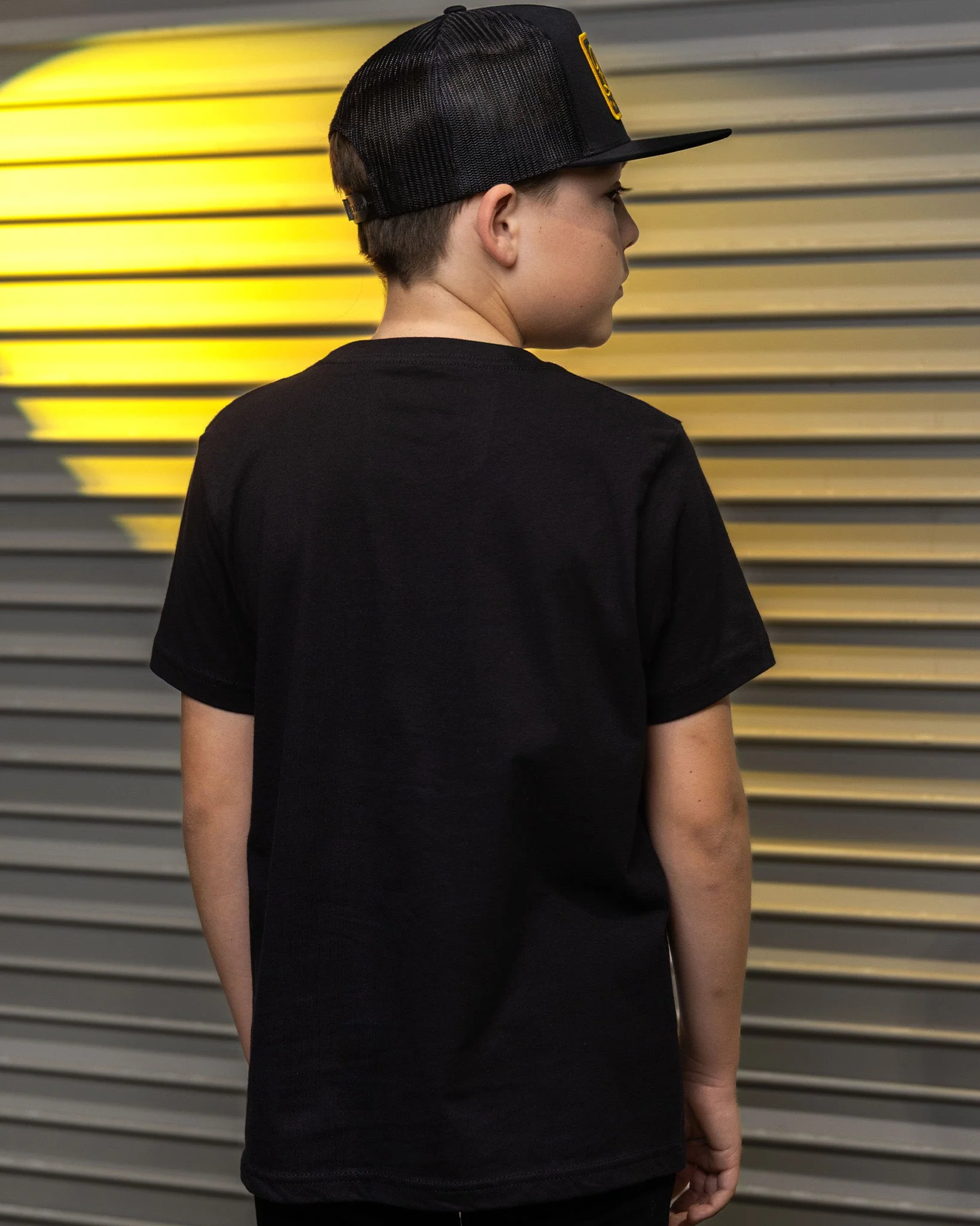 Youth Throwie T-Shirt - Black - Image 2